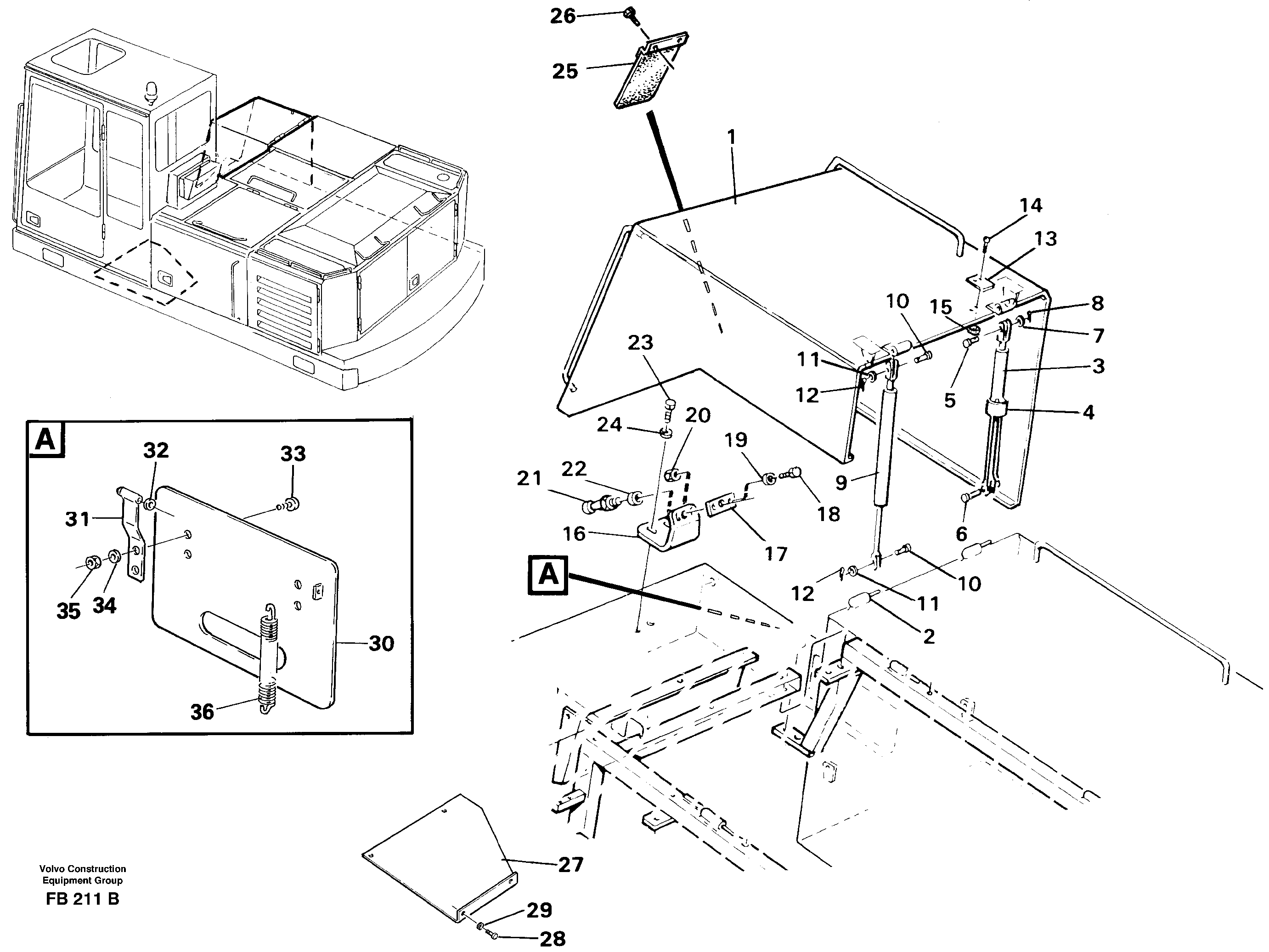 Hatch Front — volvo parts diagram