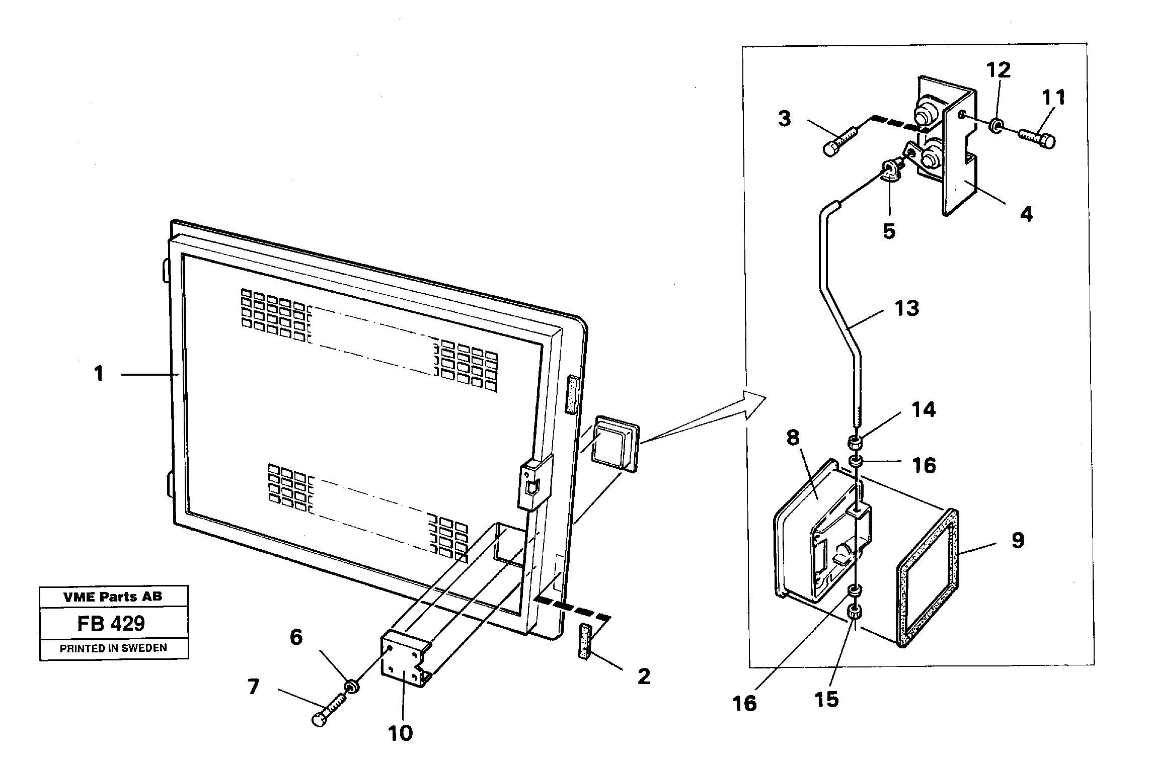 Door — volvo parts diagram