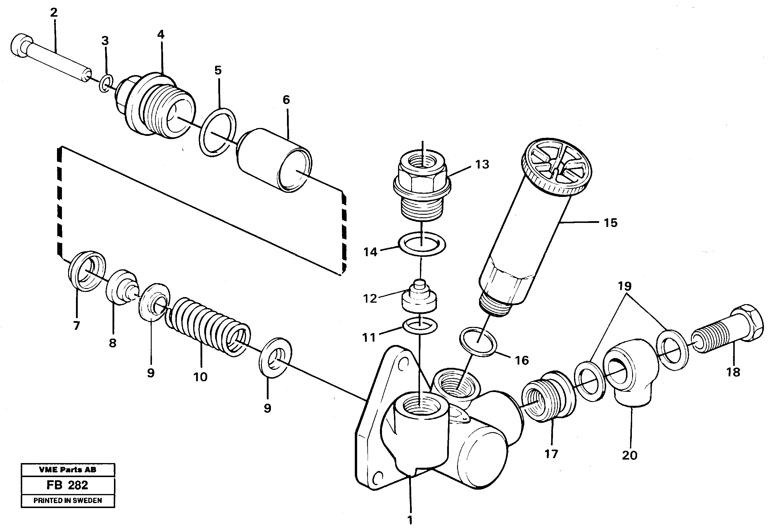 Feed pump TD 61 GE — volvo parts diagram