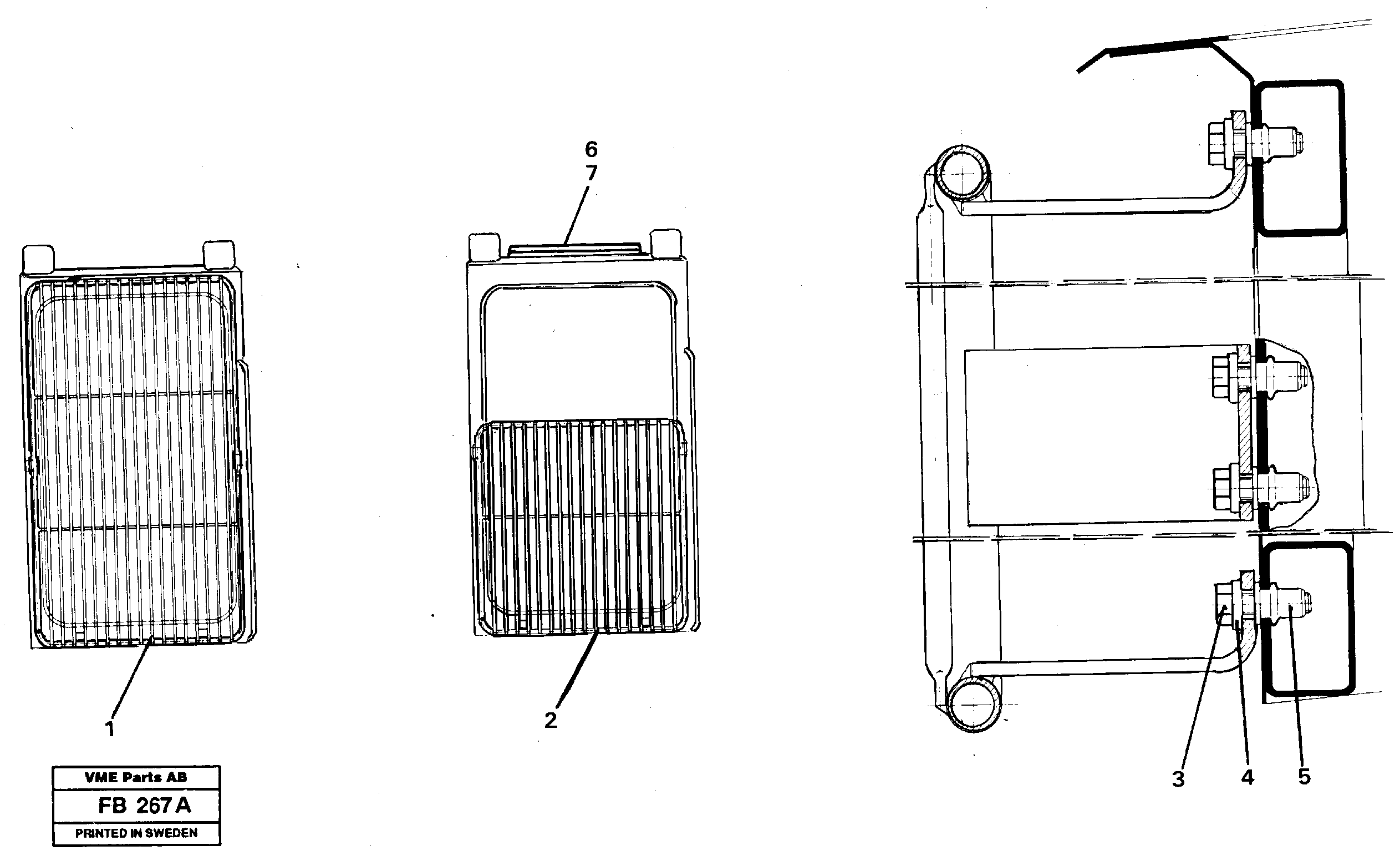 Windscreen protection — volvo parts diagram