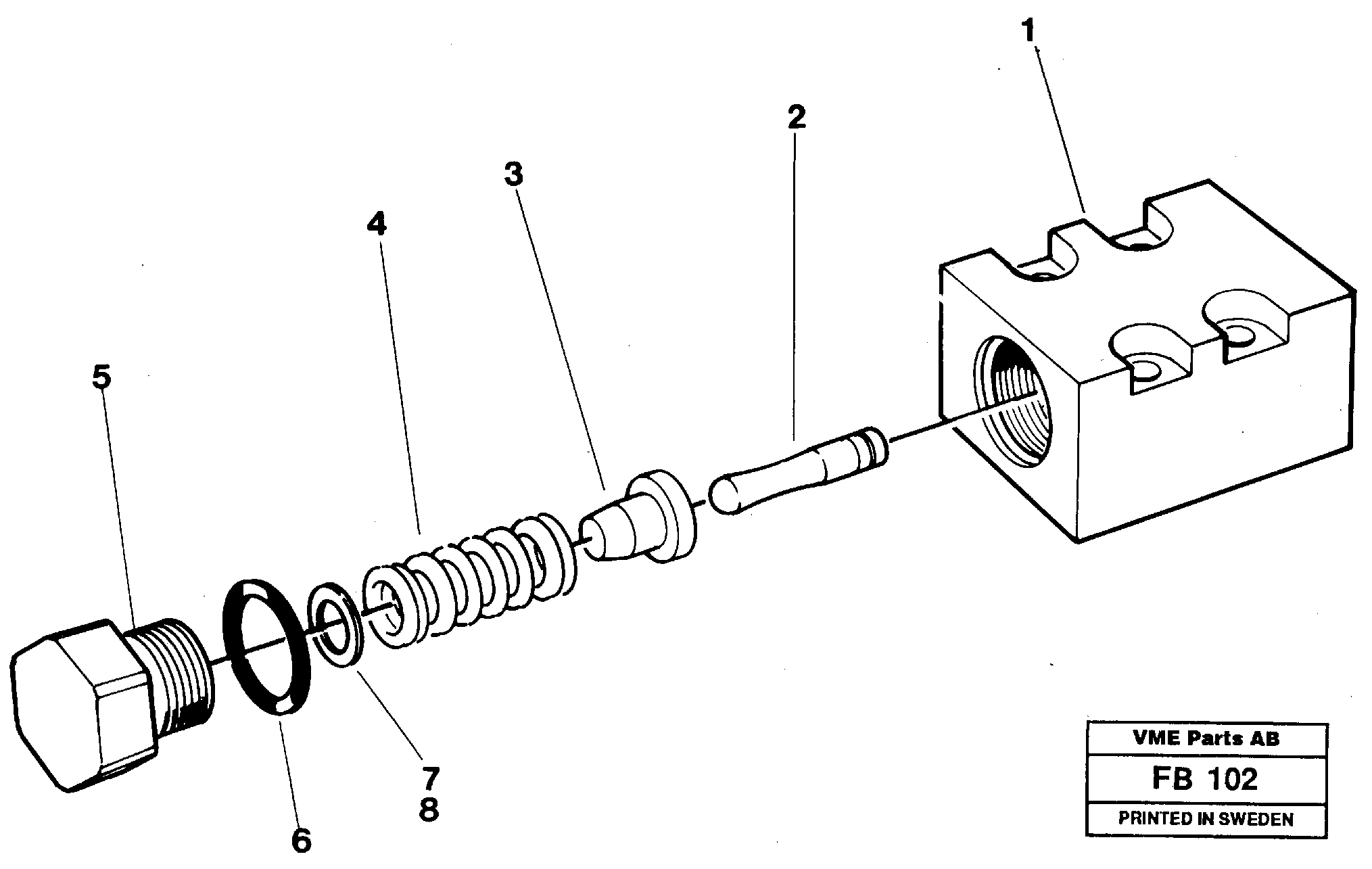 Pressure limiting valve — volvo parts diagram