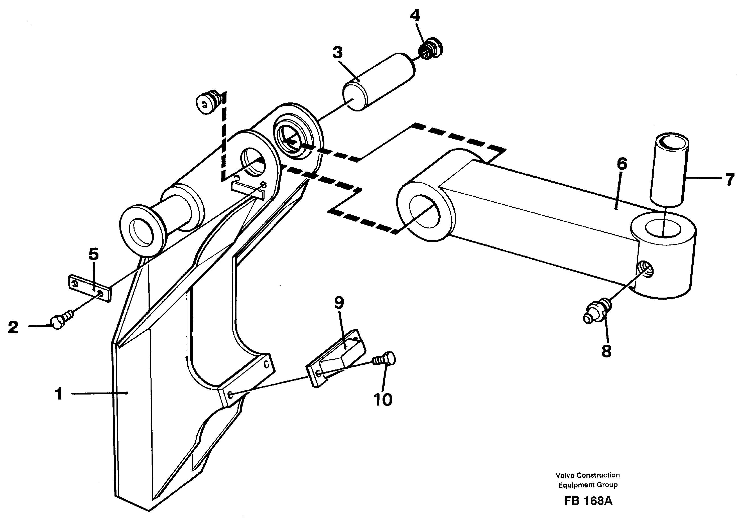 Clamshell rest  14259252 — volvo parts diagram