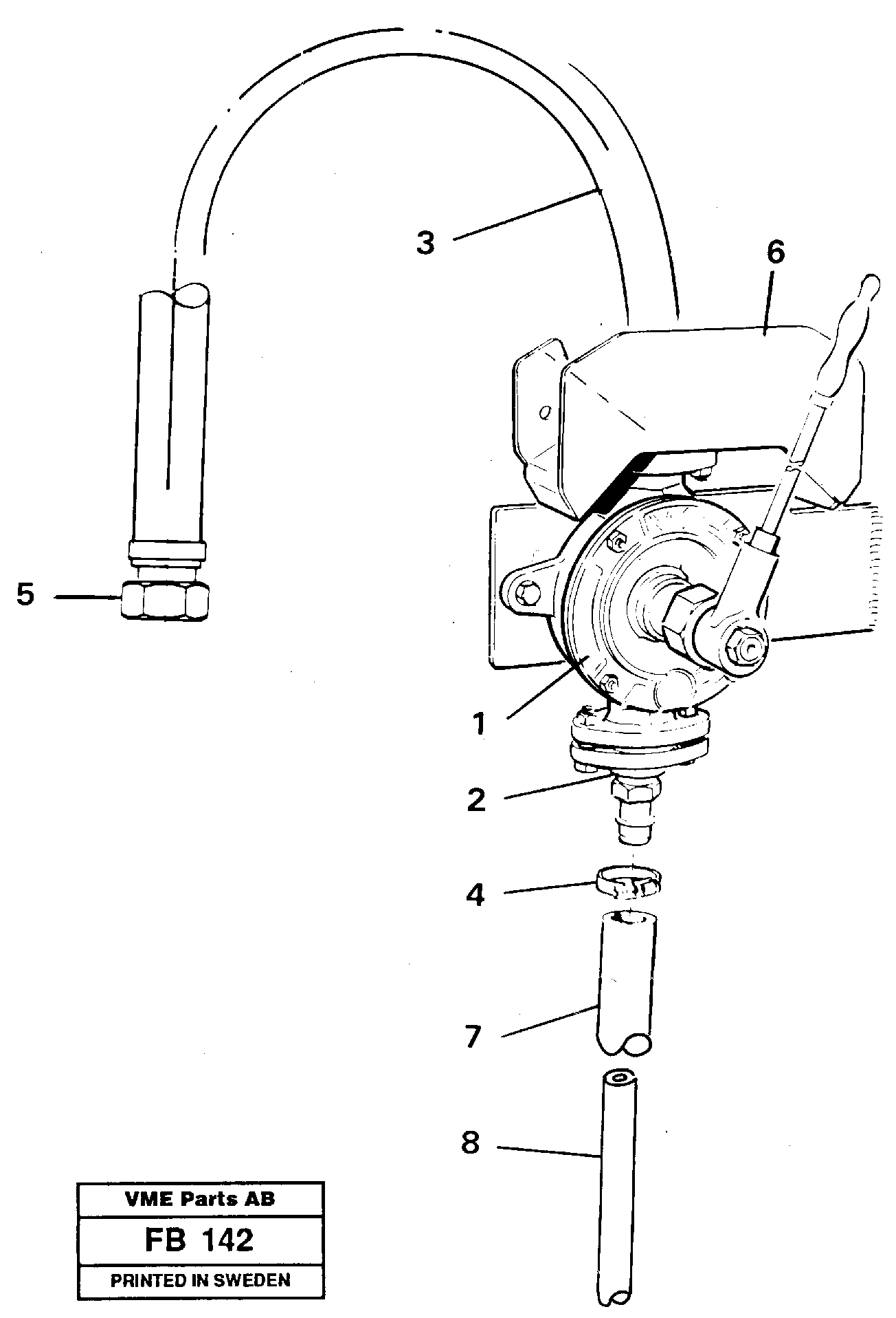 Hydraulic oil pump — volvo parts diagram