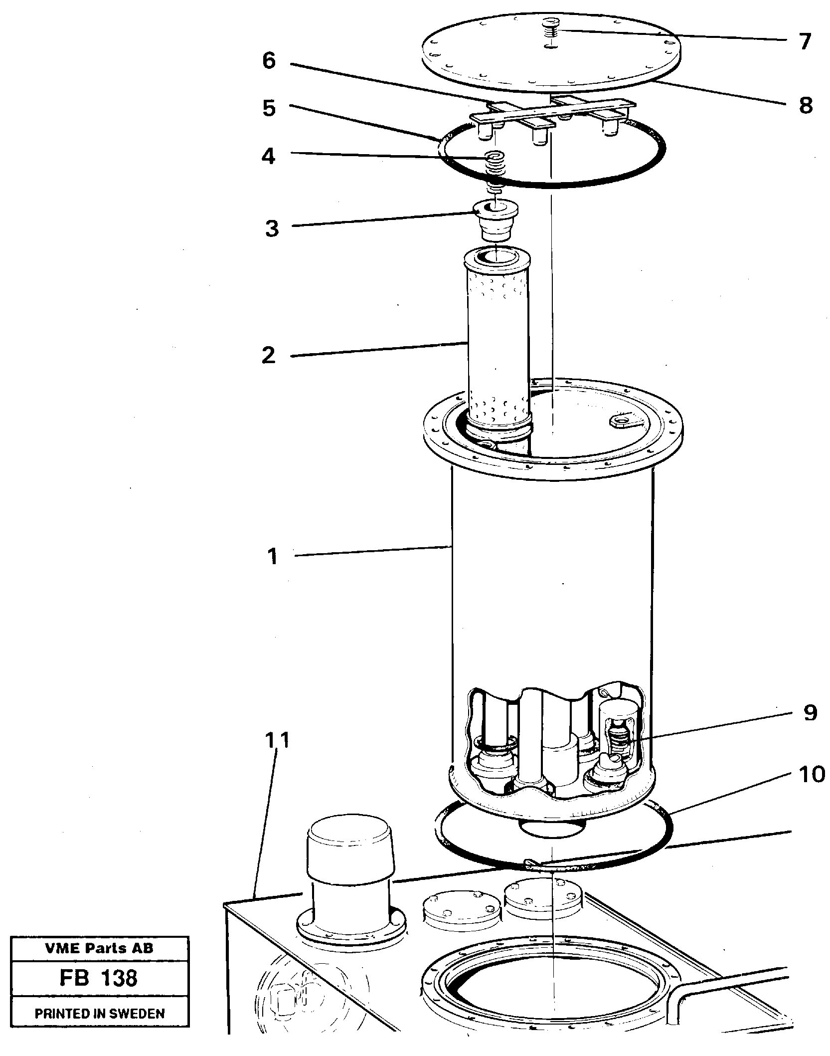 Filter box — volvo parts diagram