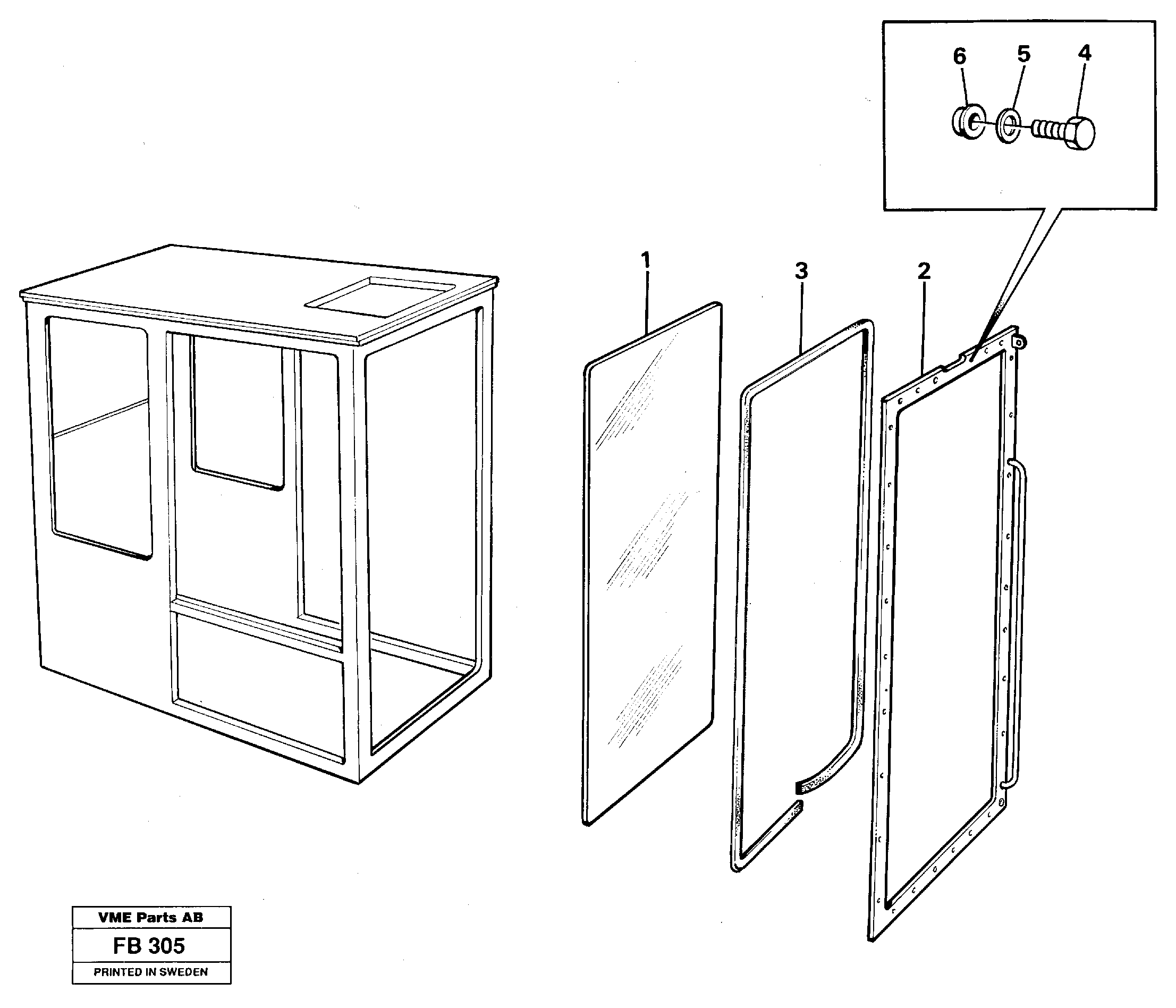 Entire windscreen 14262514 — volvo parts diagram