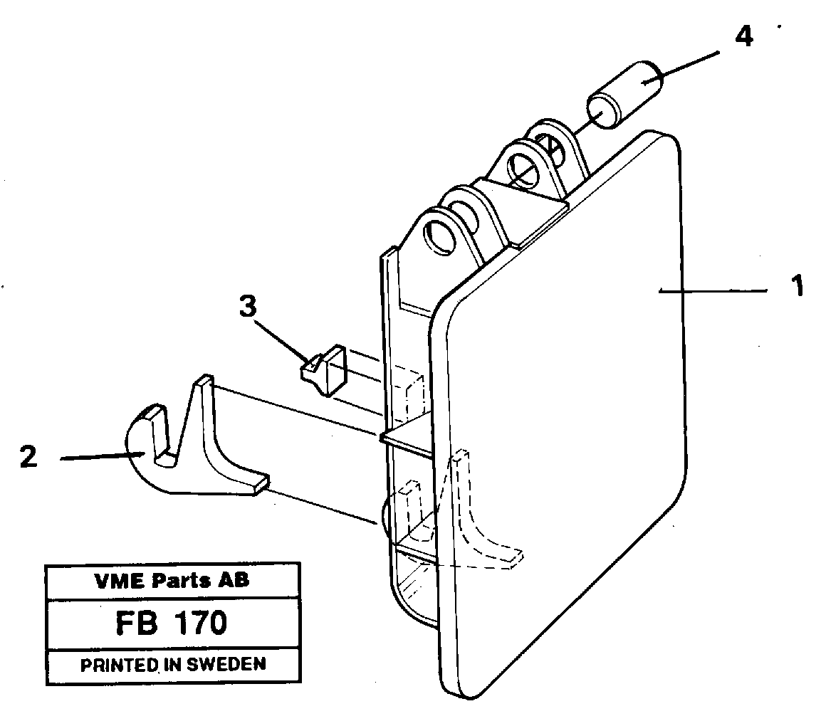 Hammer plate  14255386 — volvo parts diagram