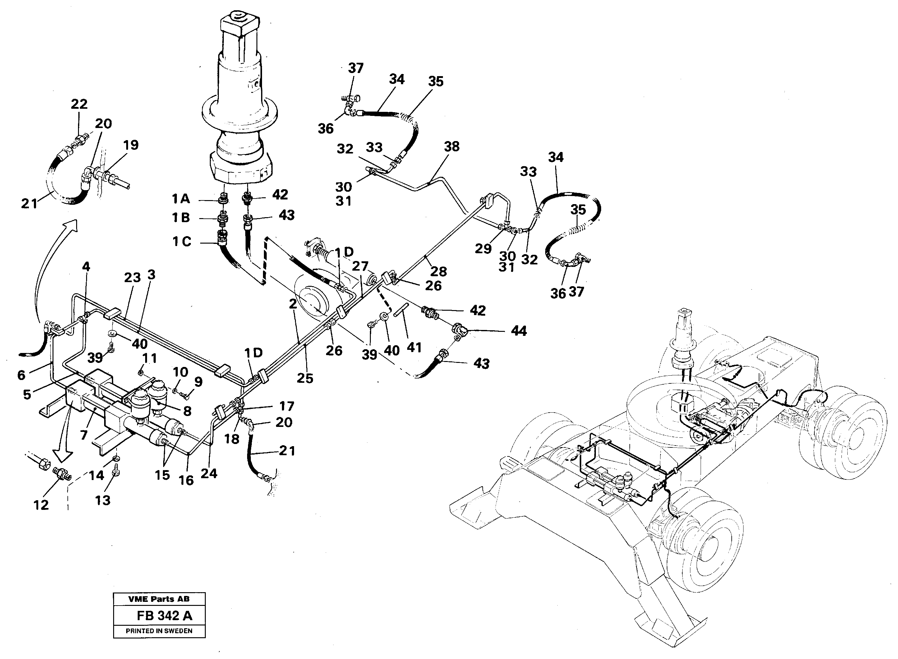 Brake system — volvo parts diagram