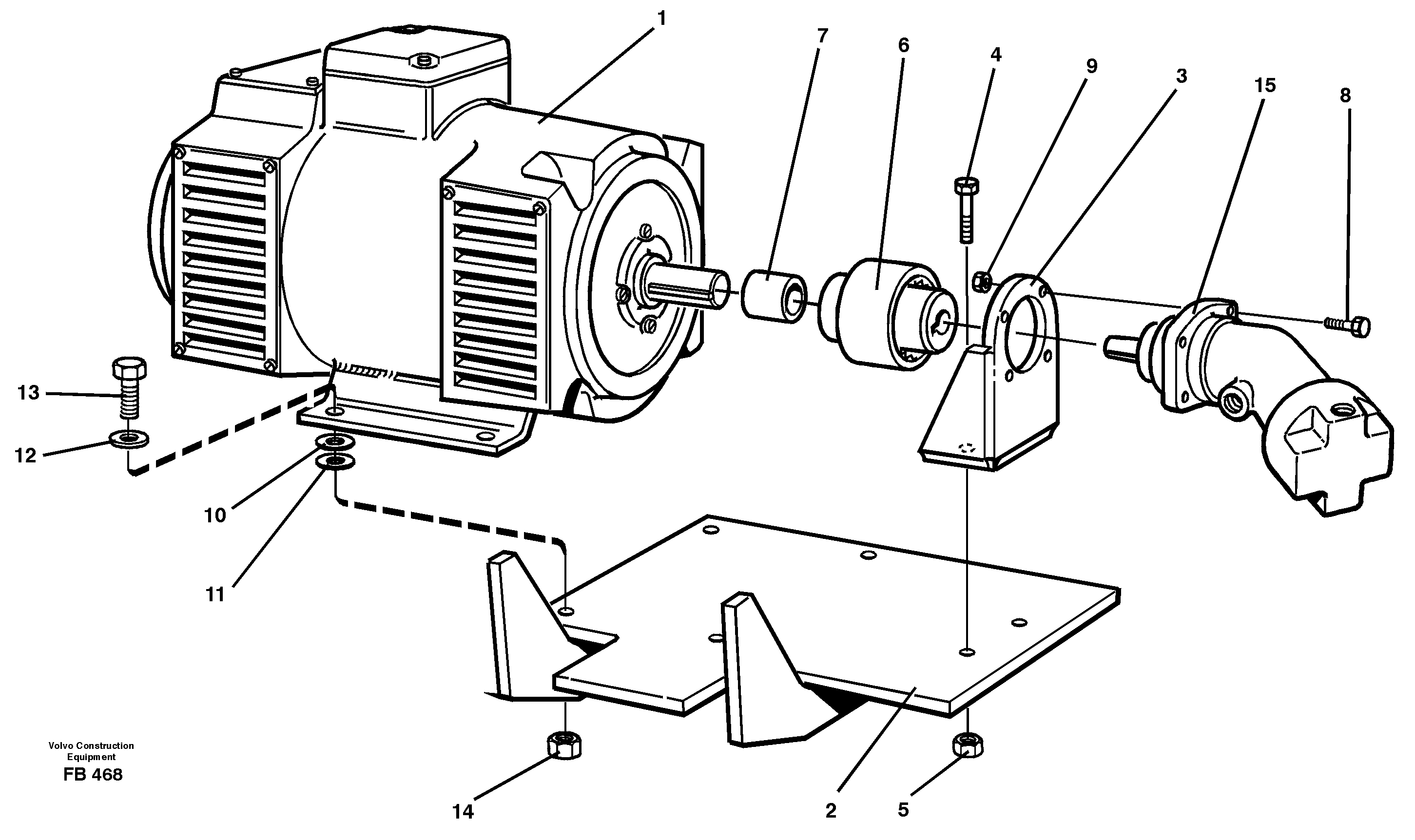 Magnet equipment, Älmhultalternator installation  14263149 — volvo parts diagram