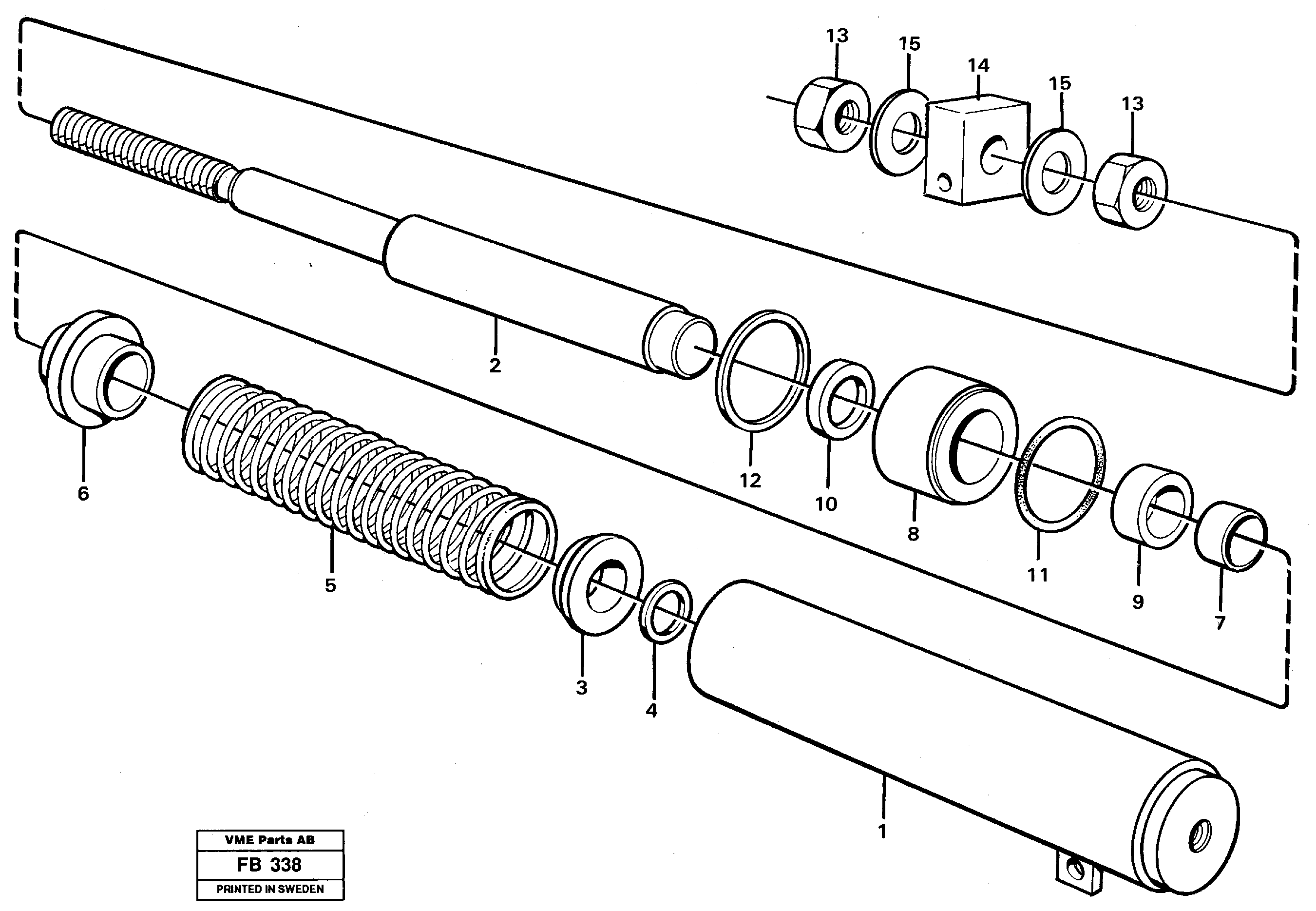 Spring cylinder — volvo parts diagram