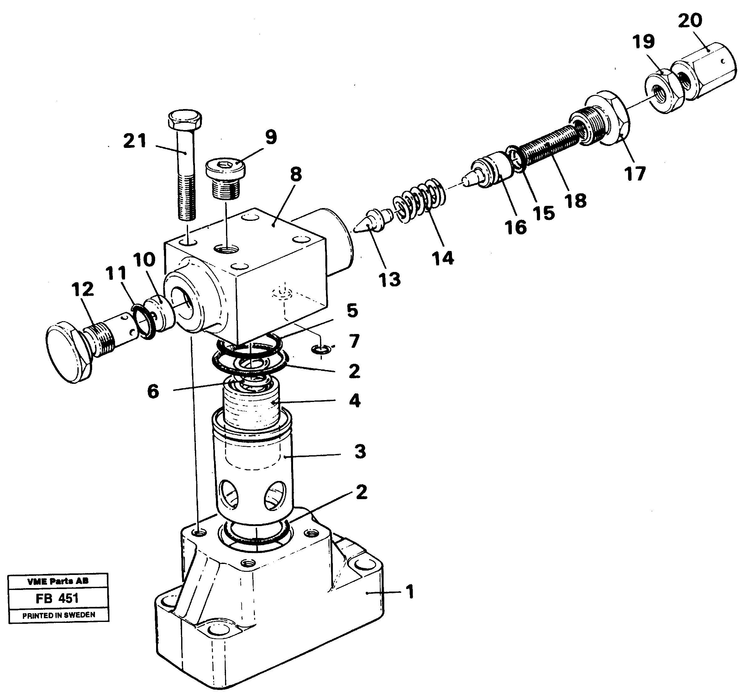 Magnet equipment Ohio/älmhult Pressure limiting valve — volvo parts diagram