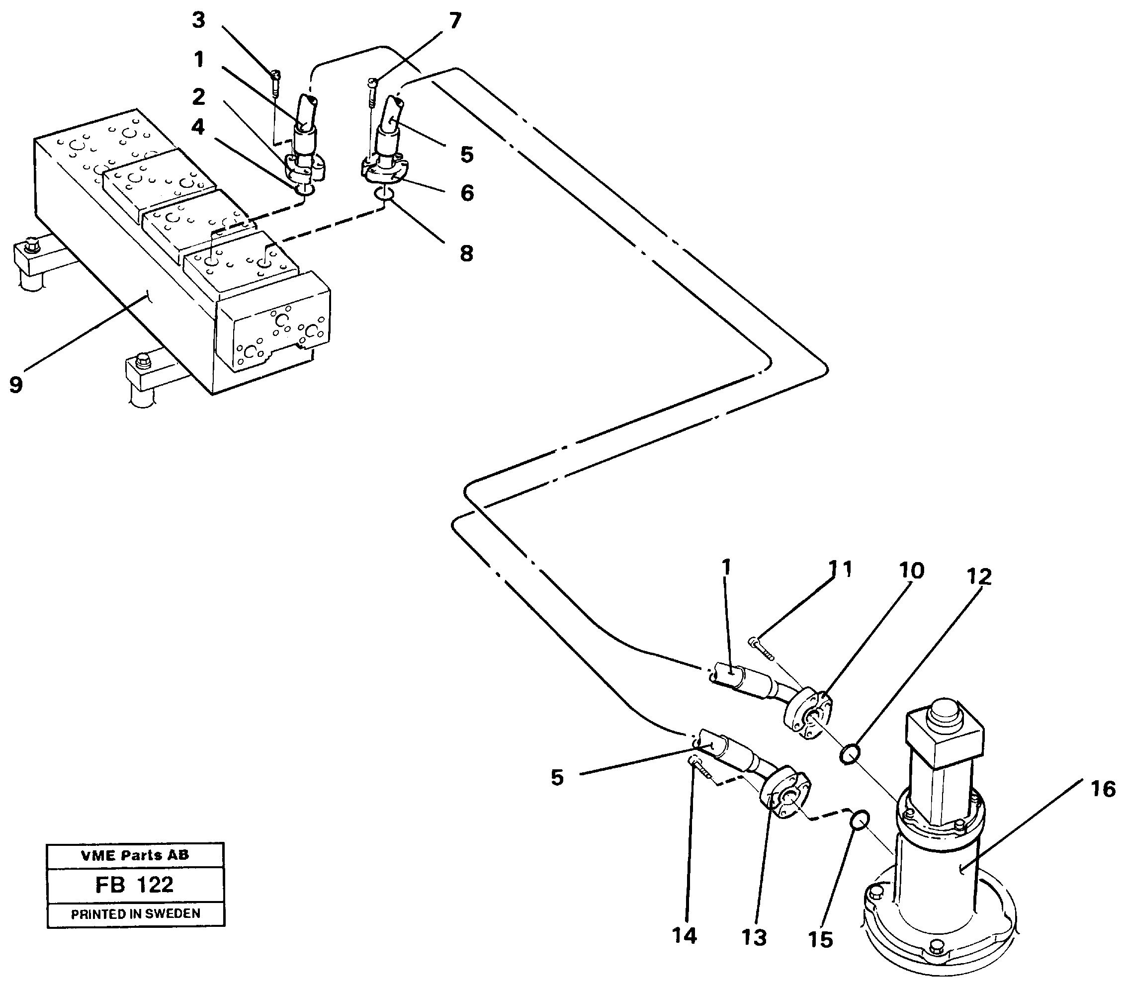 Hydraulic system Transport — volvo parts diagram