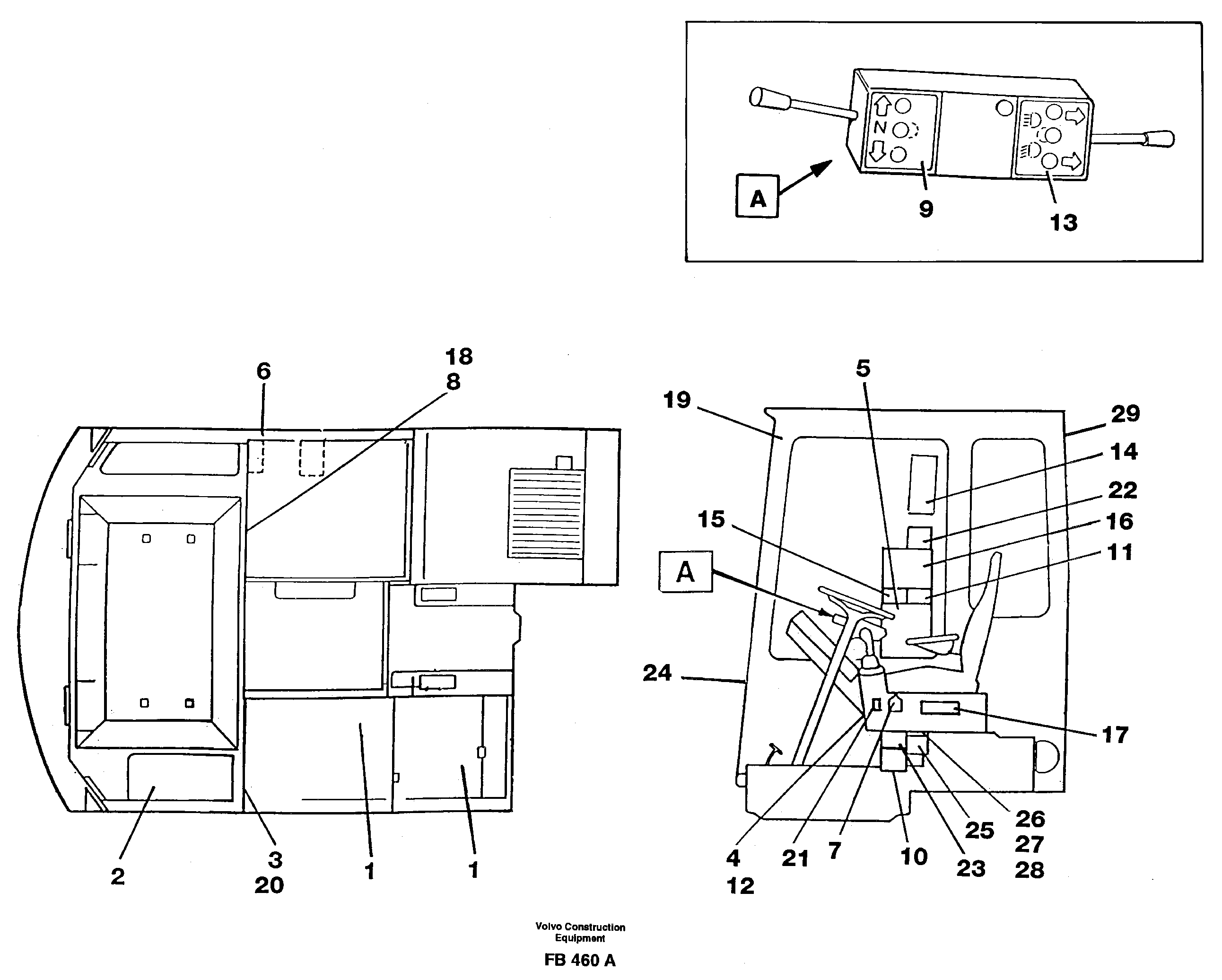 Sign plates and transfer,inner location  SER NO 1510+1513- — volvo parts diagram
