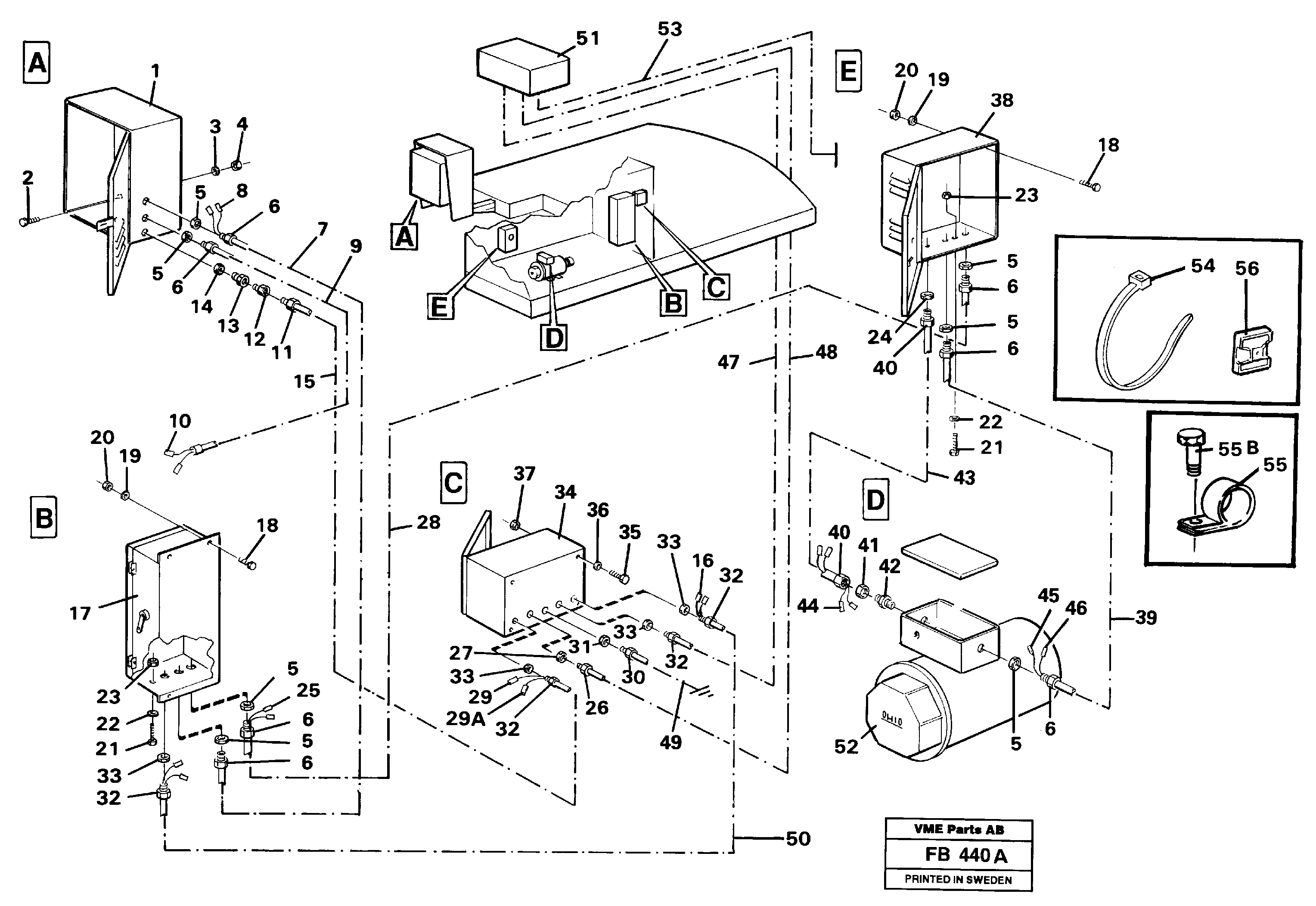Magnet equipment Ohio, Eletric installation 15 kw alternator  14263260 — volvo parts diagram