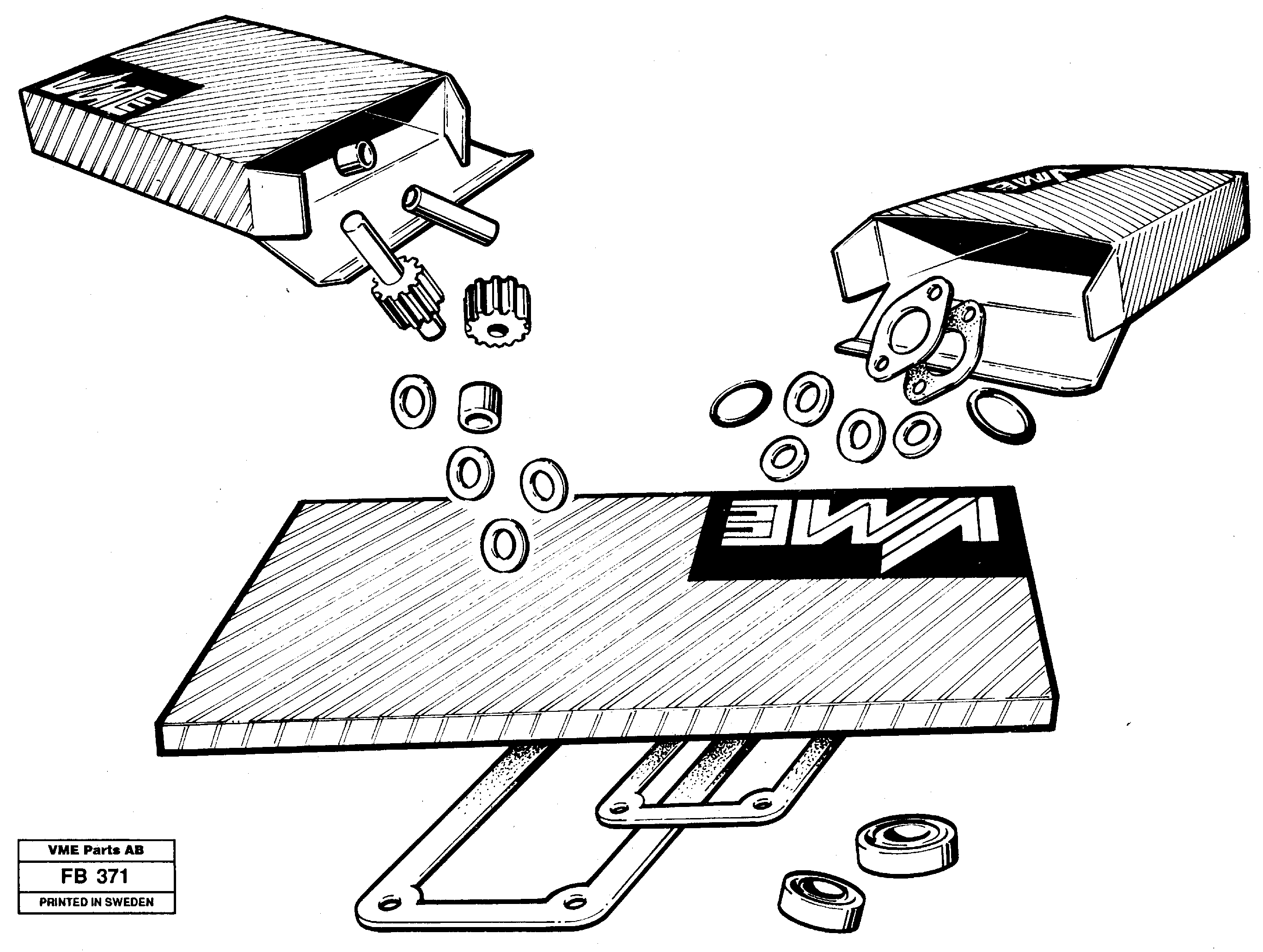 Repair kits for engine — volvo parts diagram