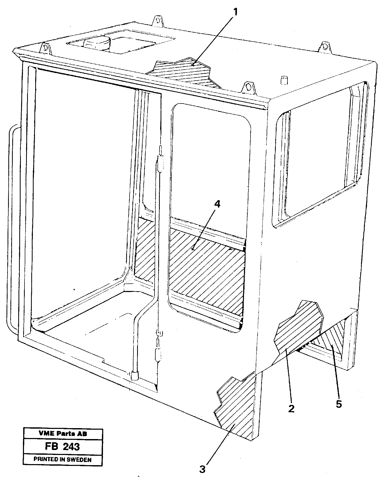 Cabin coating — volvo parts diagram
