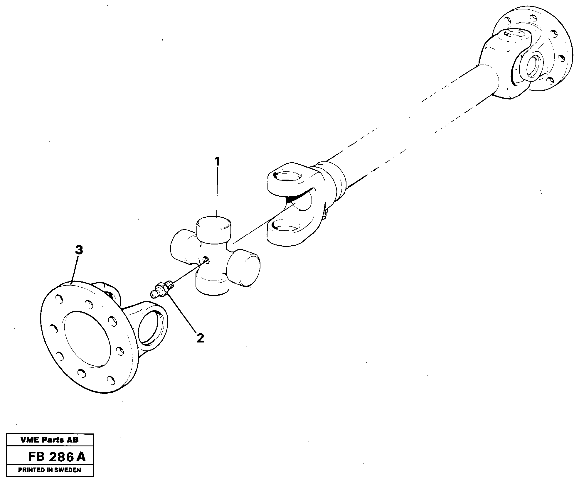 Power shafts — volvo parts diagram