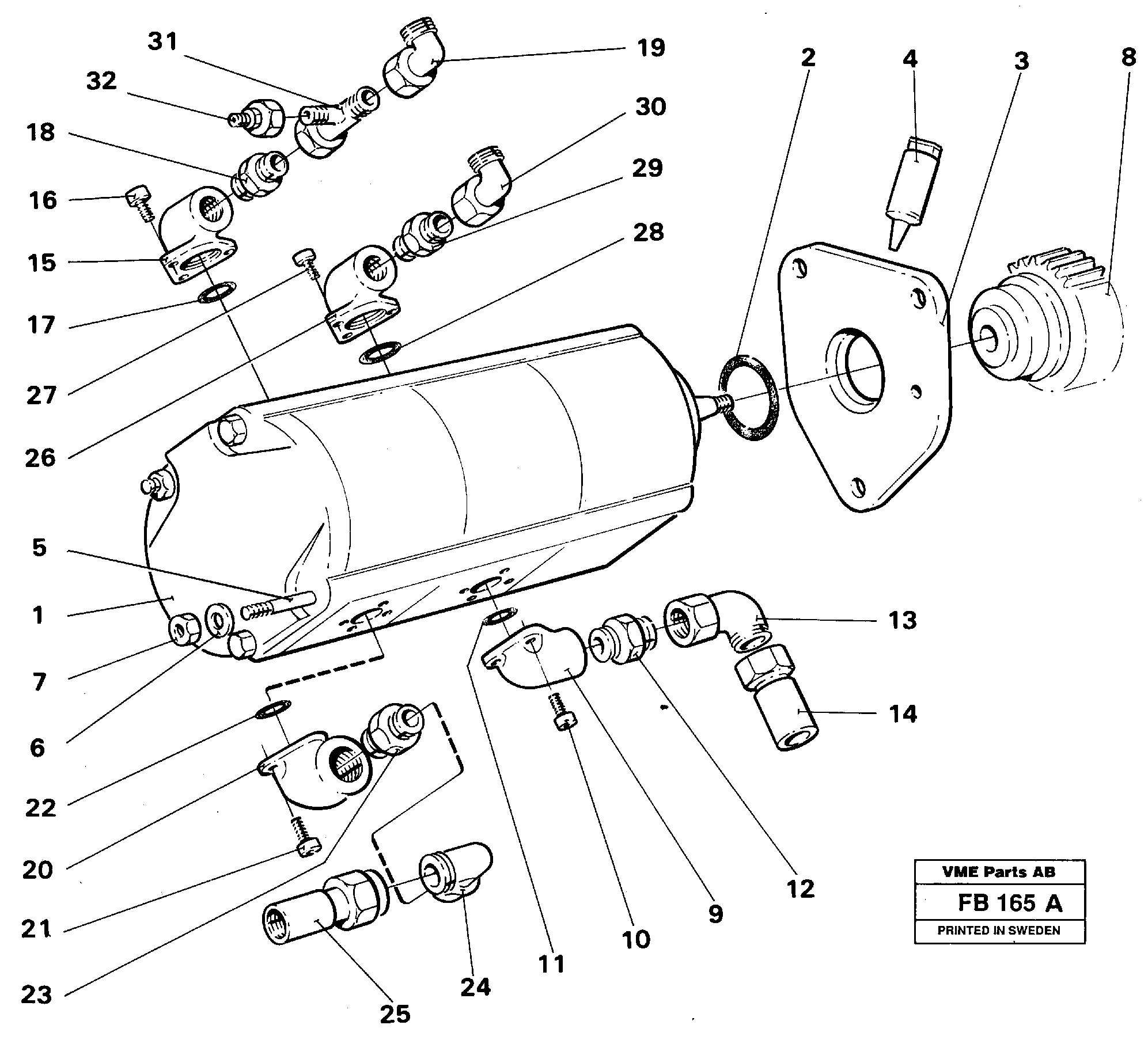 Servo pump — volvo parts diagram