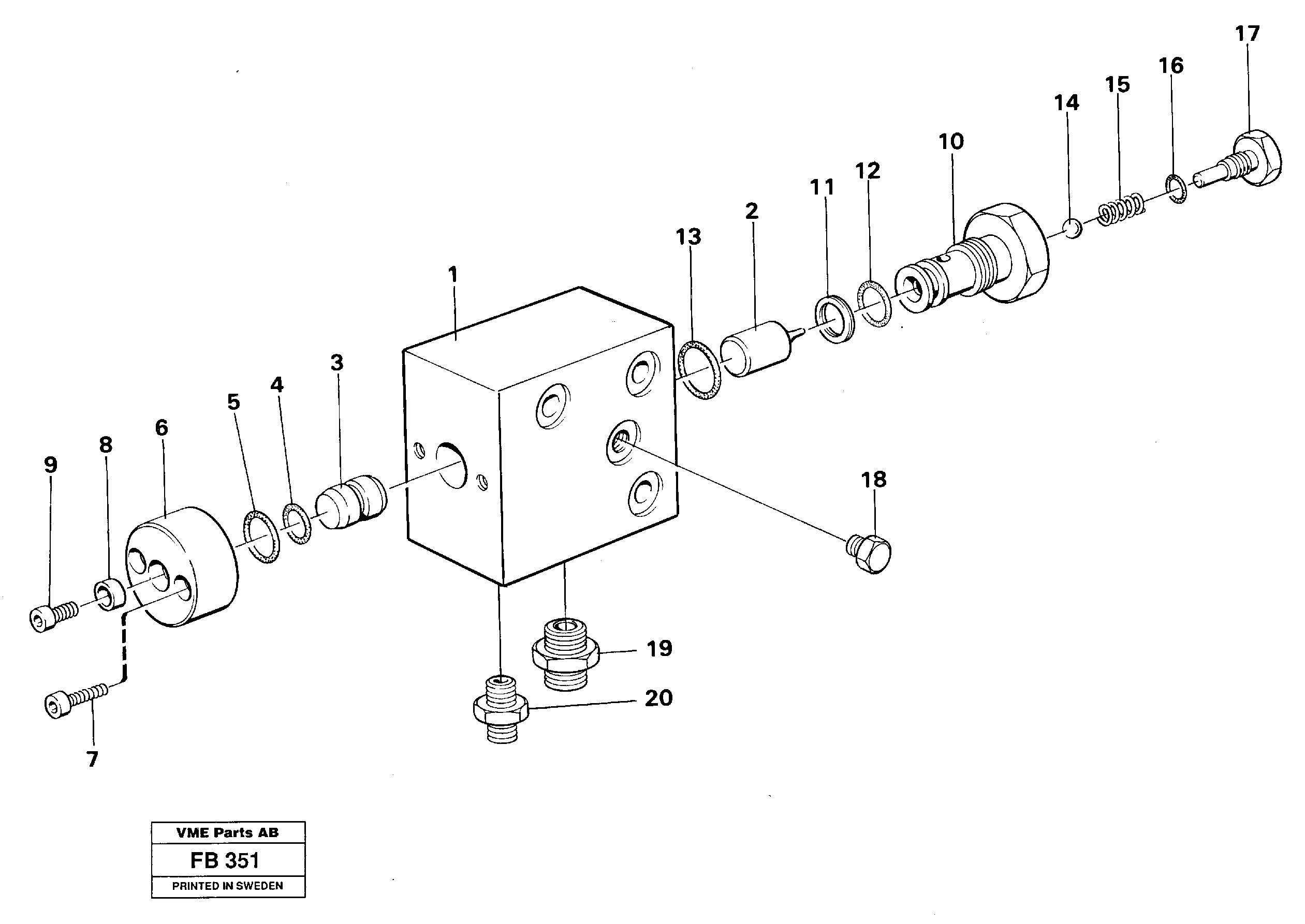Hydraulic lock — volvo parts diagram
