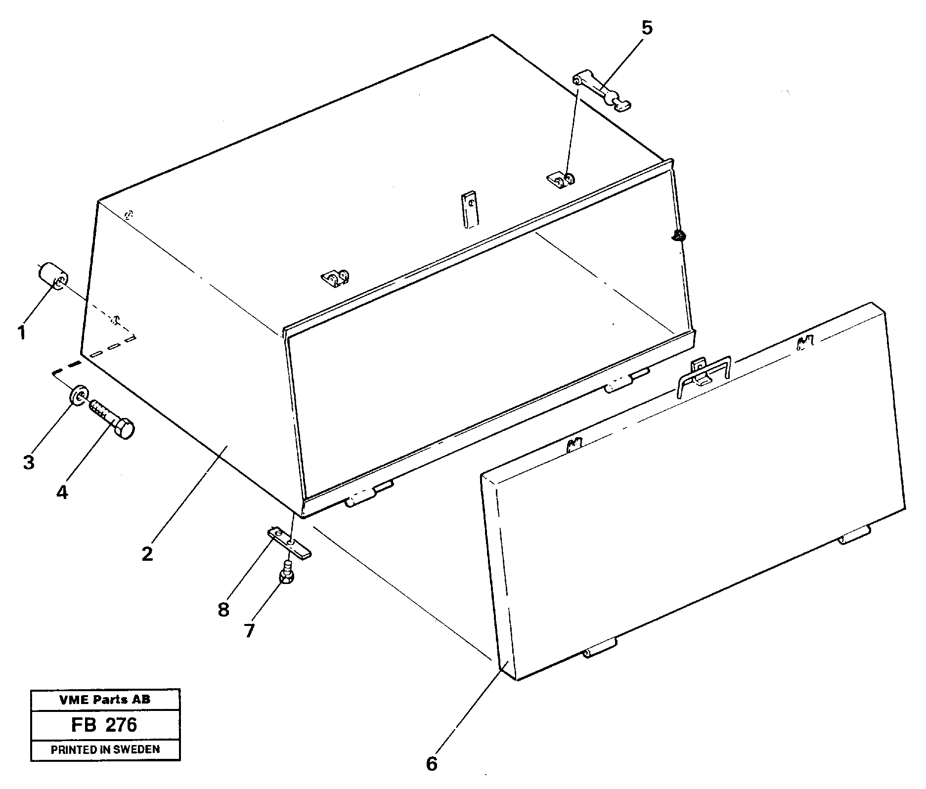 Toolbox  STD, 14244250 — volvo parts diagram