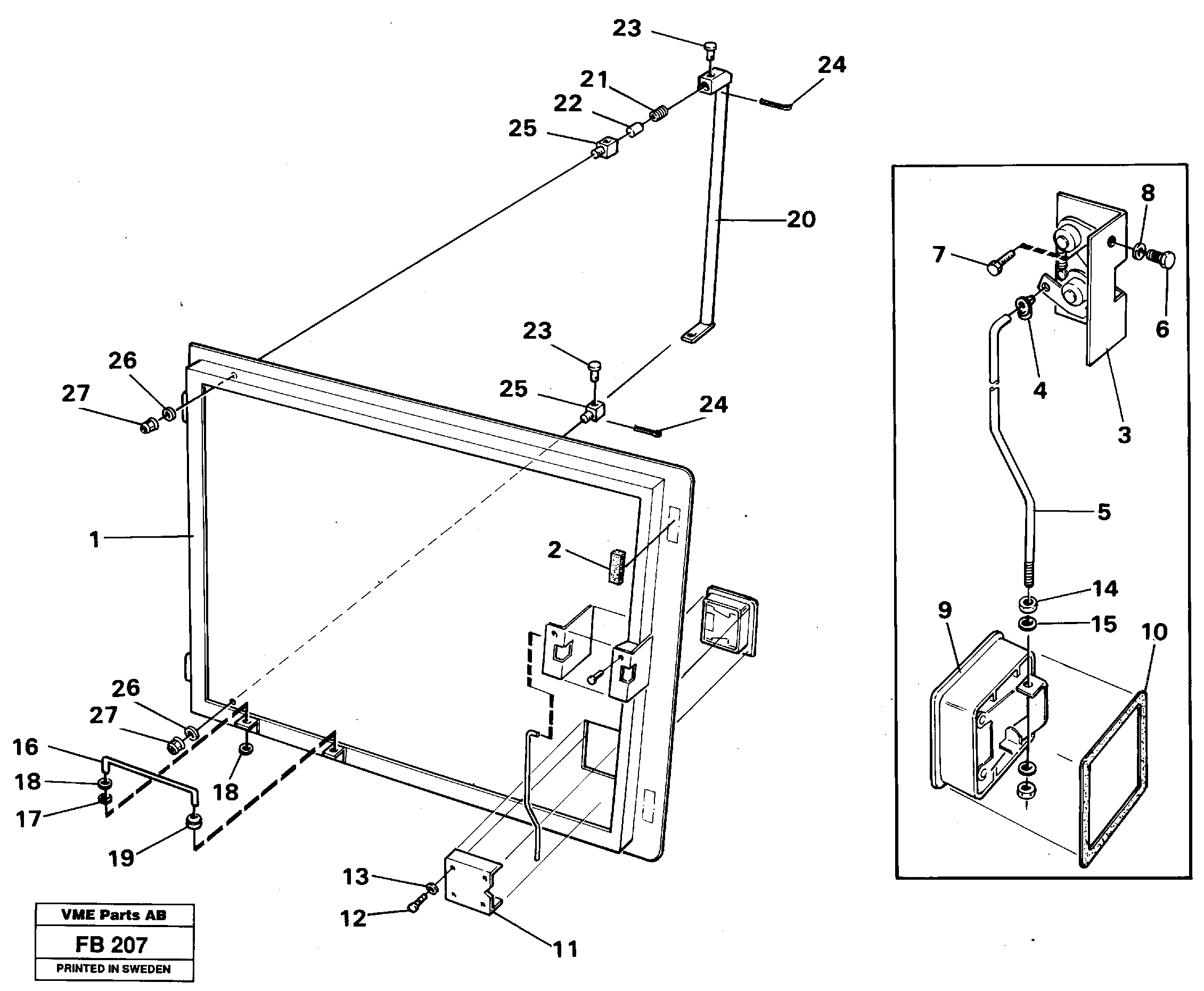 Door, Lh — volvo parts diagram