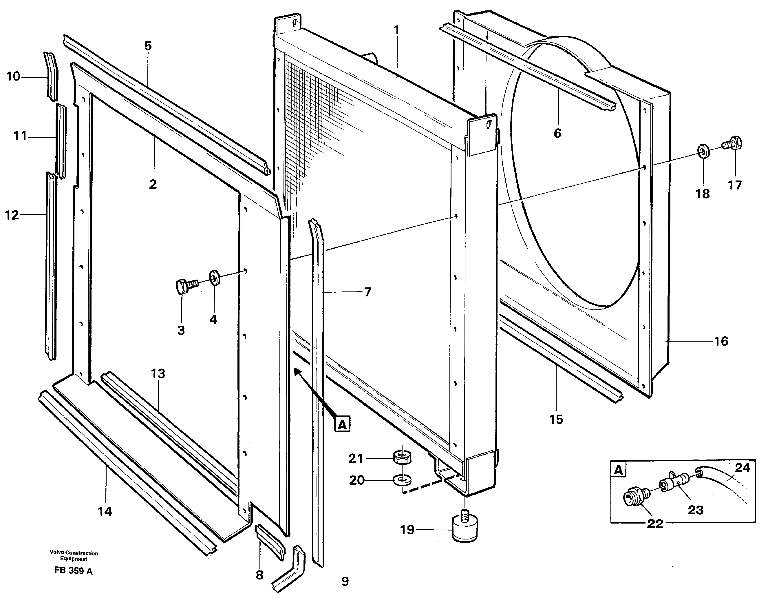 Radiator — volvo parts diagram