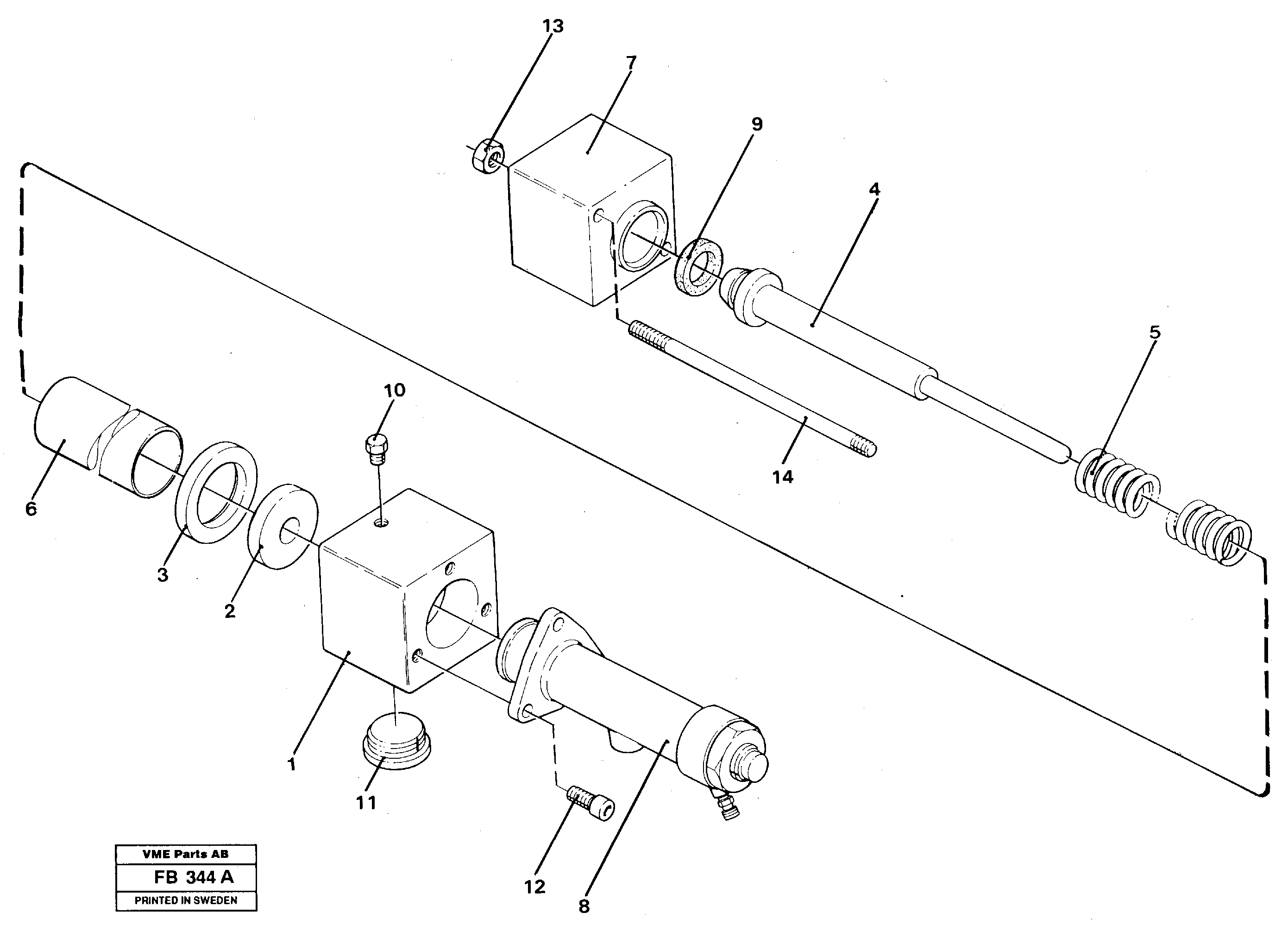 Brake cylinder — volvo parts diagram