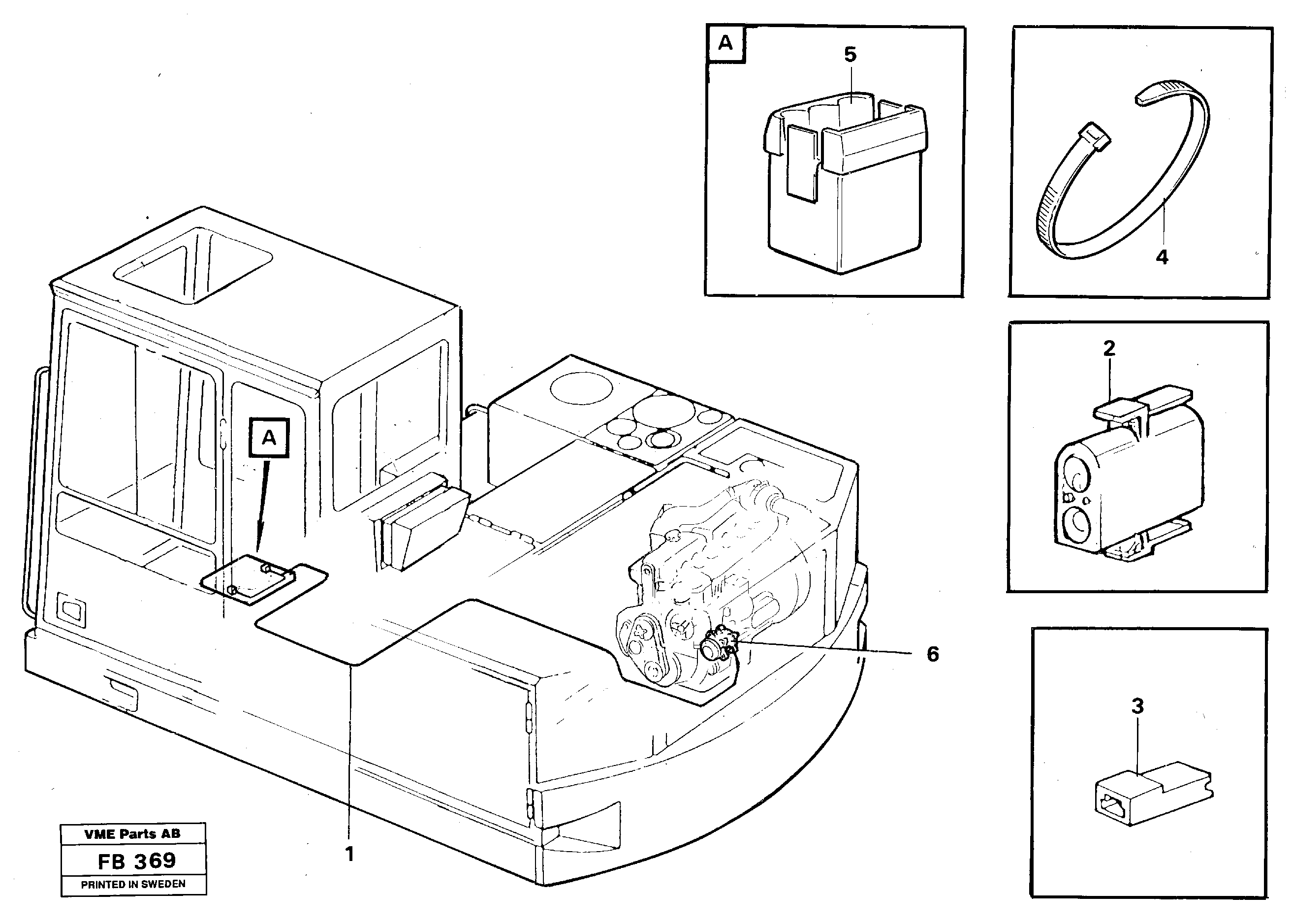 Electric installation for Compressor  14256847 — volvo parts diagram