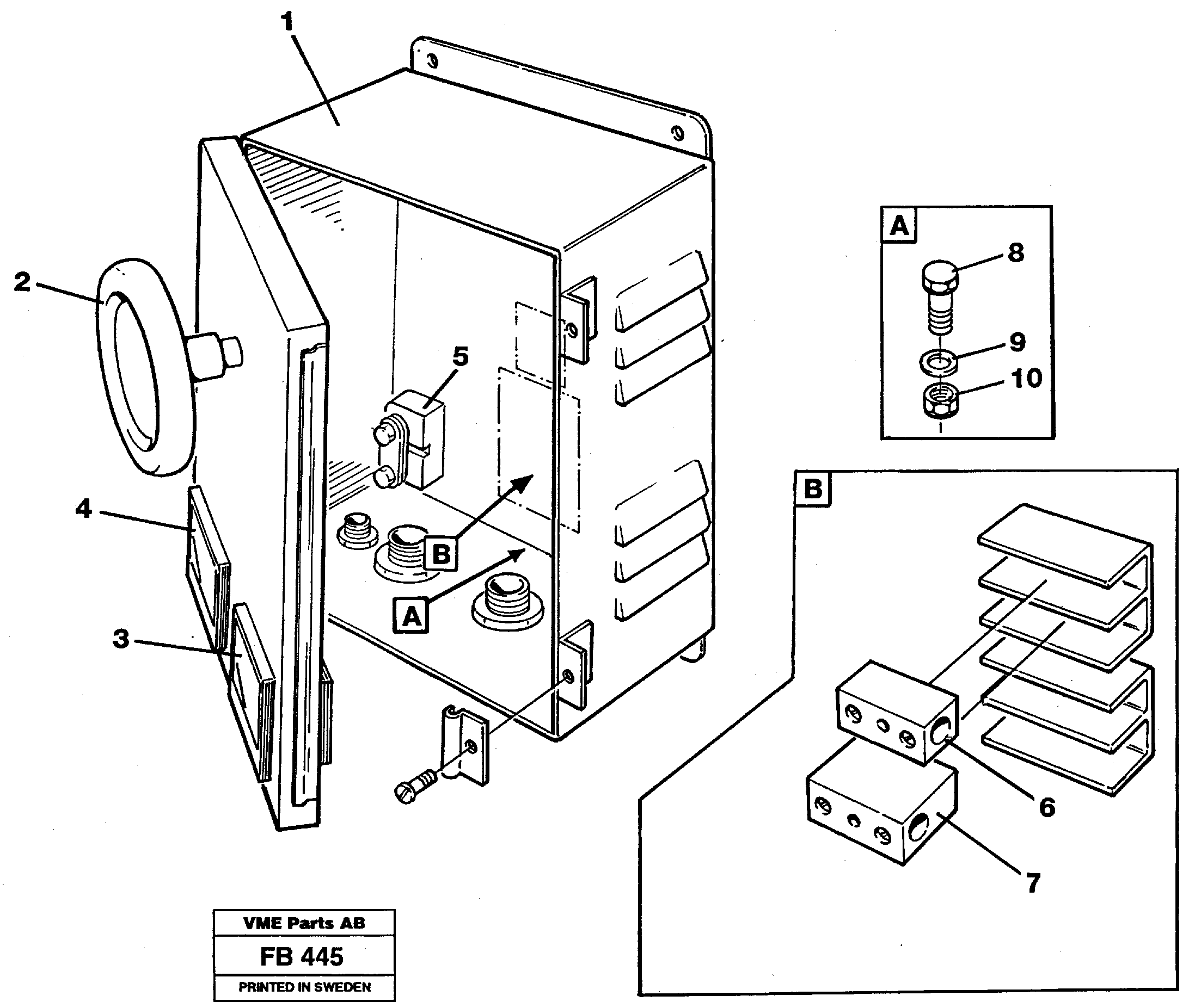 Magnet equipment Ohio, instrument box  14263260 — volvo parts diagram