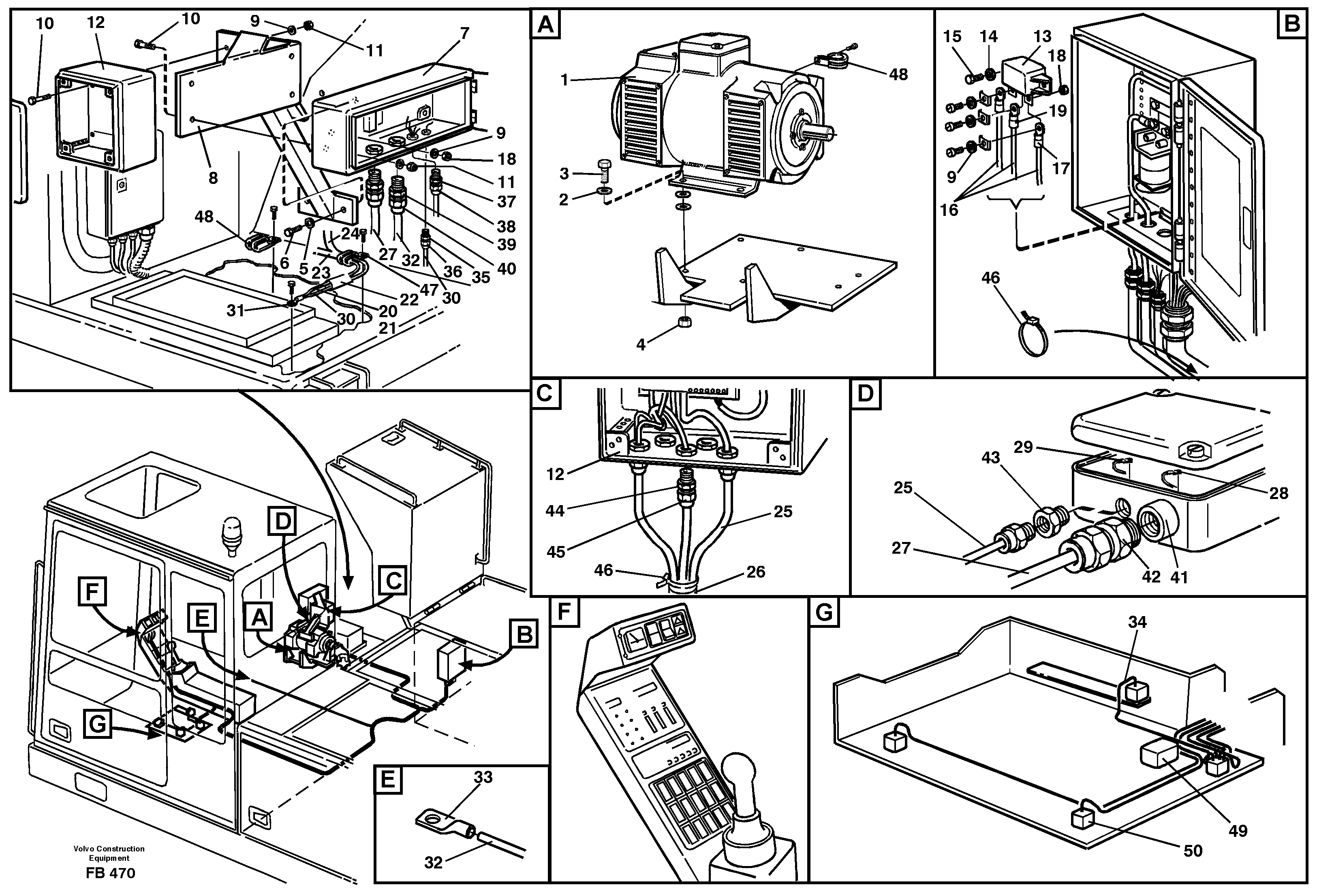 Magnet equipment Älmhult Electric intallation 9 Kw Alternator  14263149 SER NO 1490- — volvo parts diagram