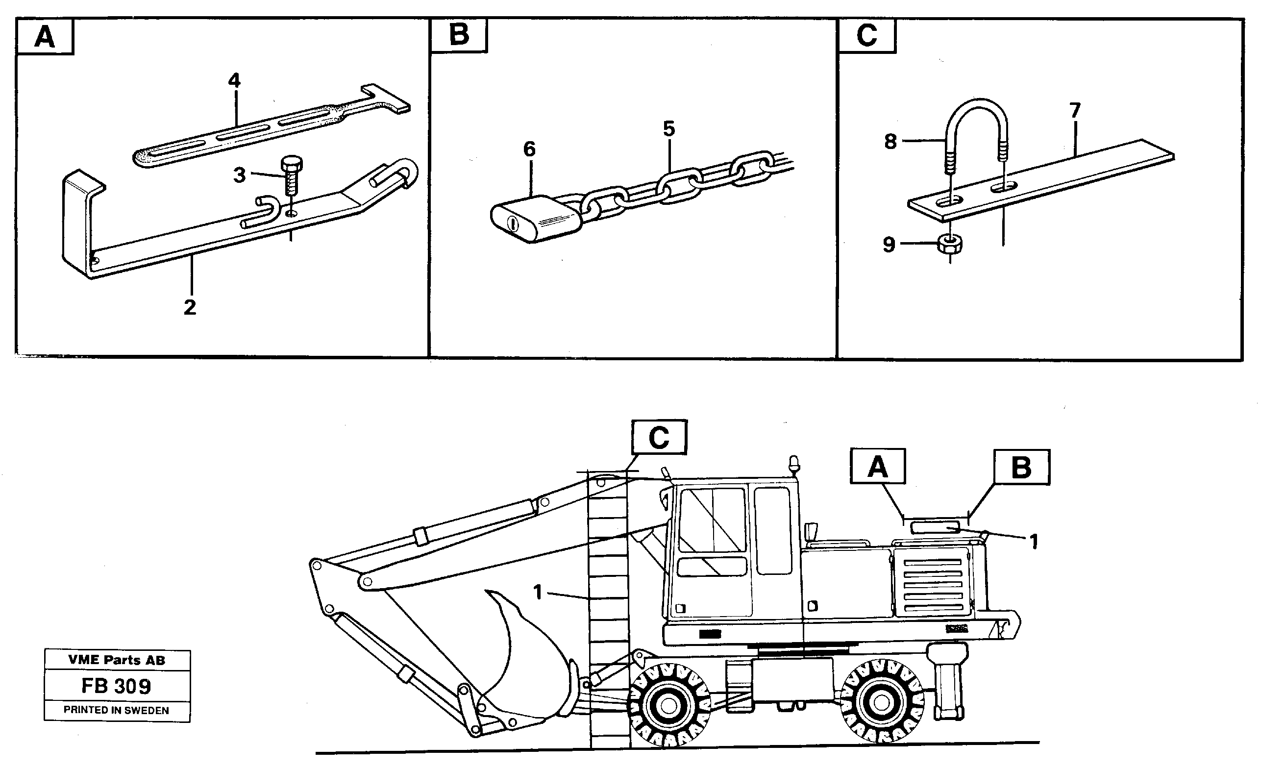 Ladder  14022280 — volvo parts diagram