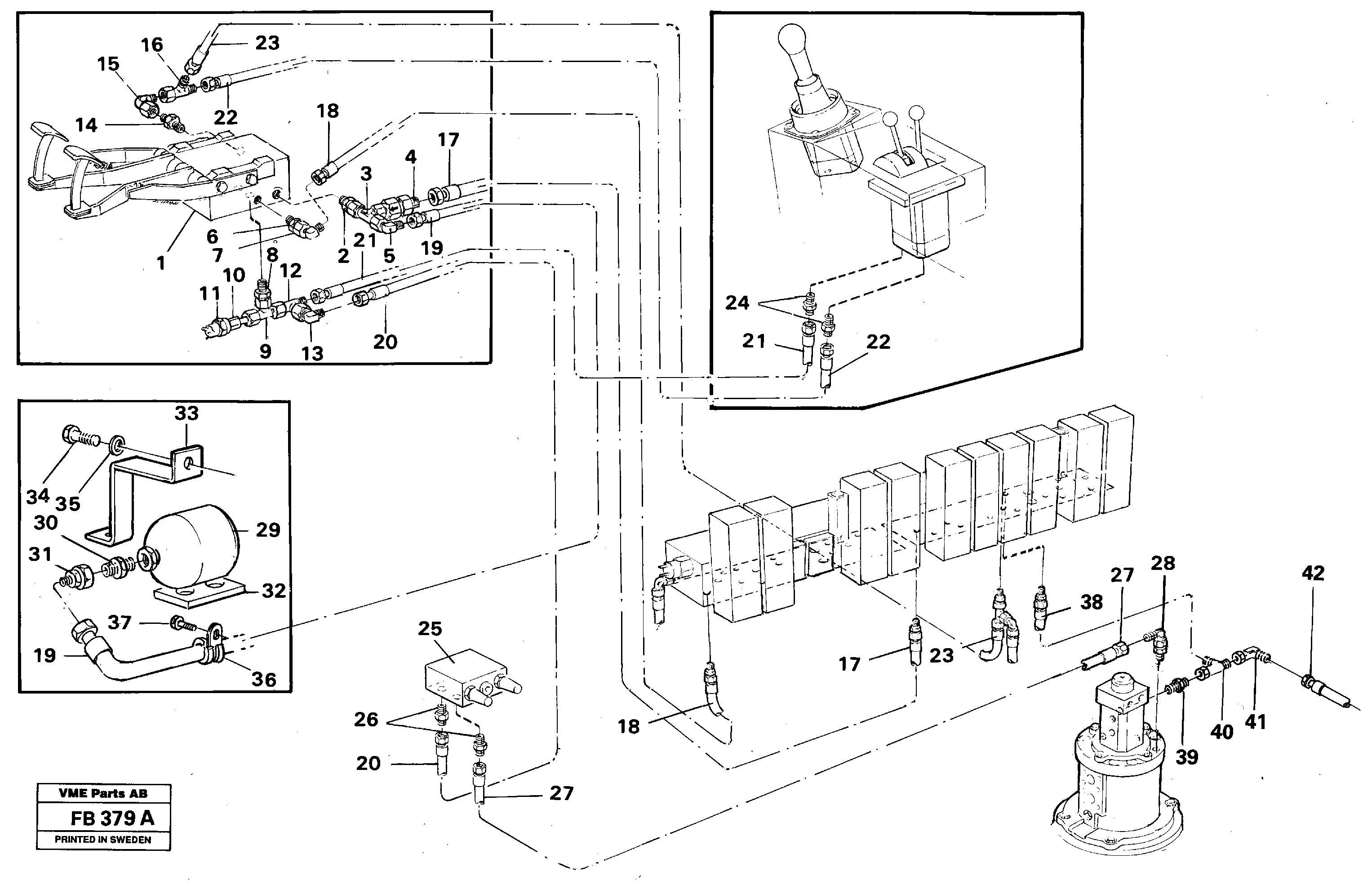 Brake system Cab — volvo parts diagram