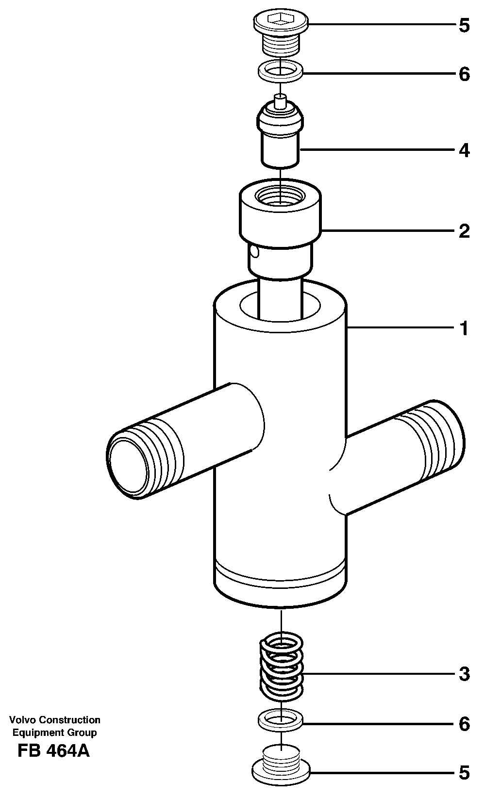 Thermostatic valve — volvo parts diagram