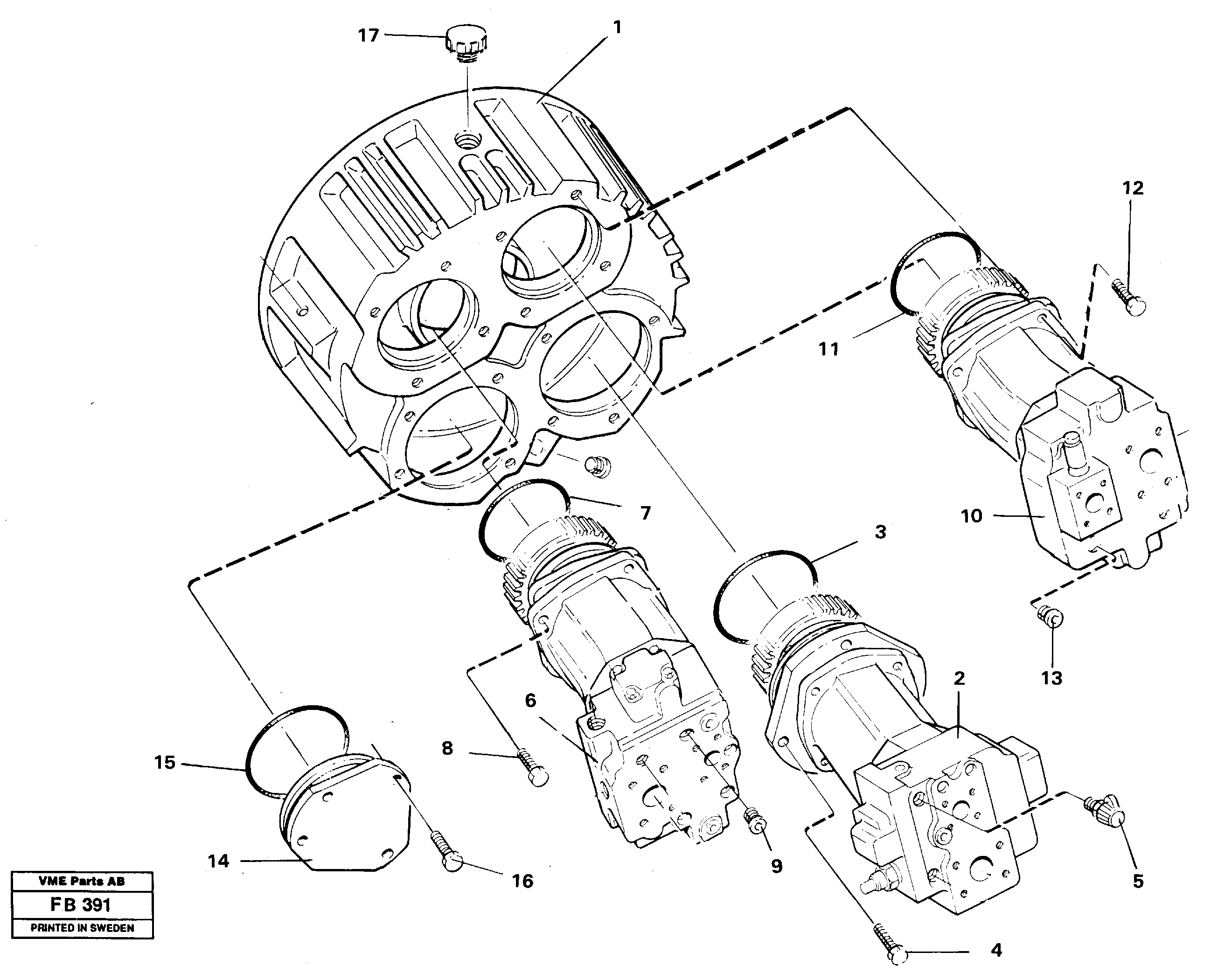 Pump installation — volvo parts diagram