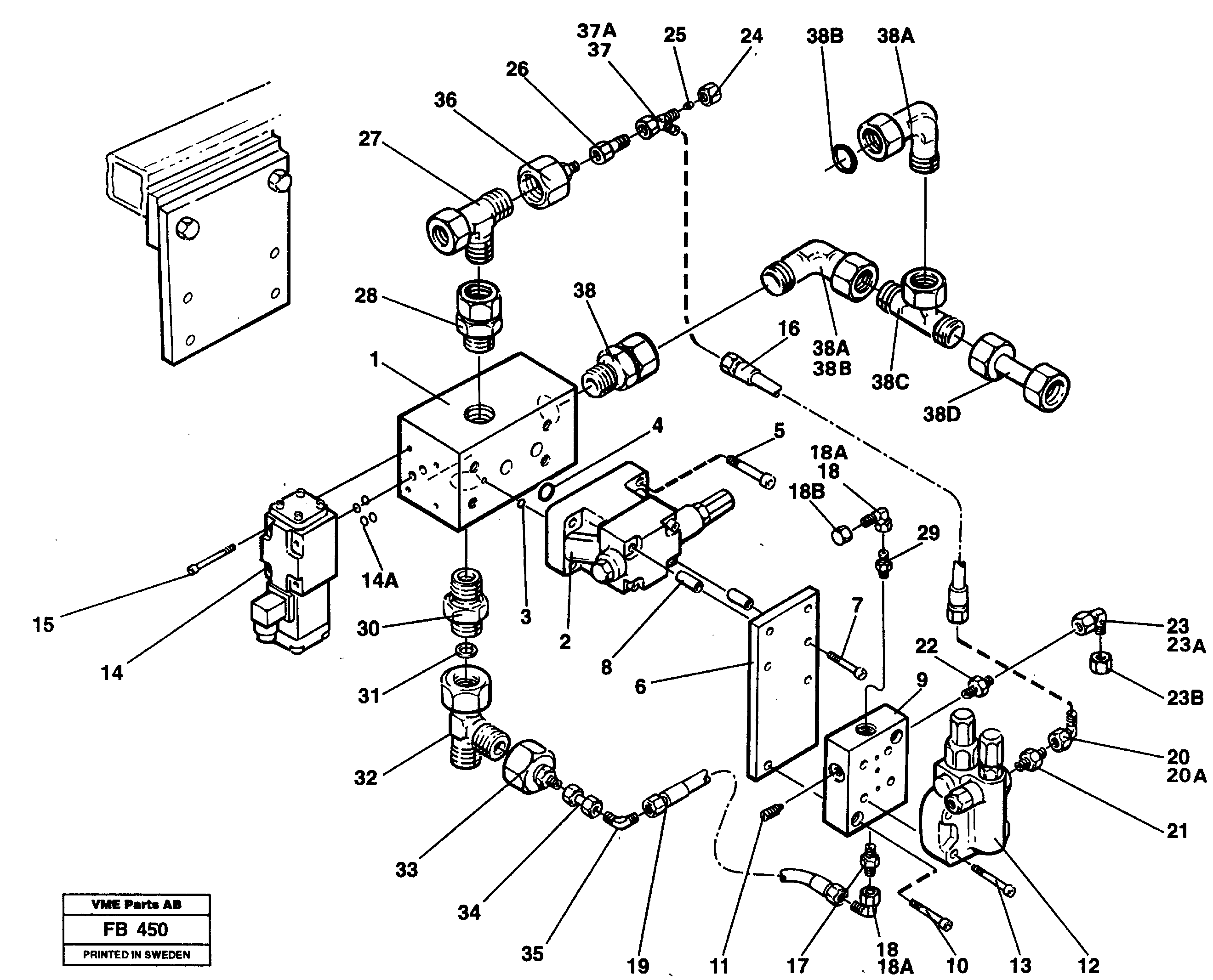 Magnetic equipment Ohio, Valve body  14263260 — volvo parts diagram