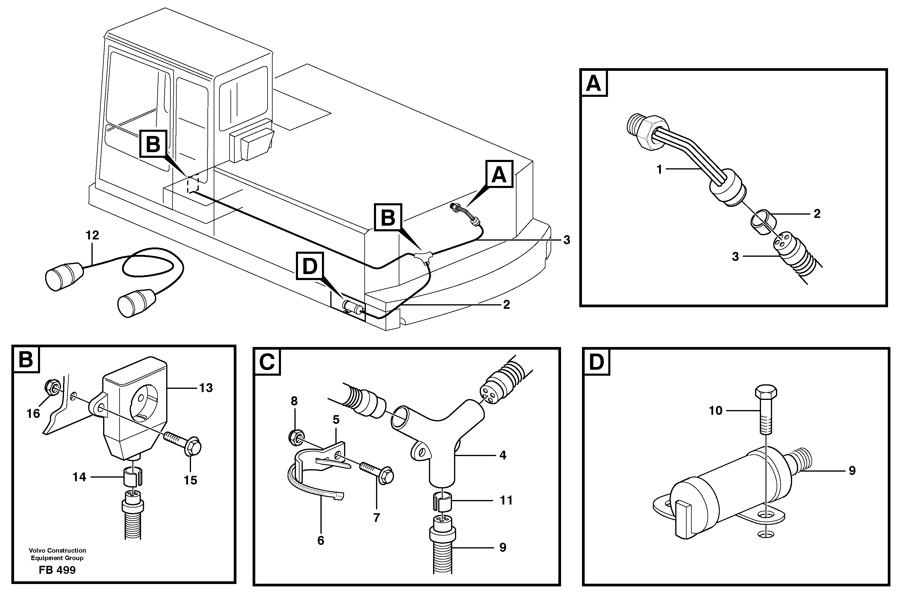 El.engine heater  14255254 — volvo parts diagram