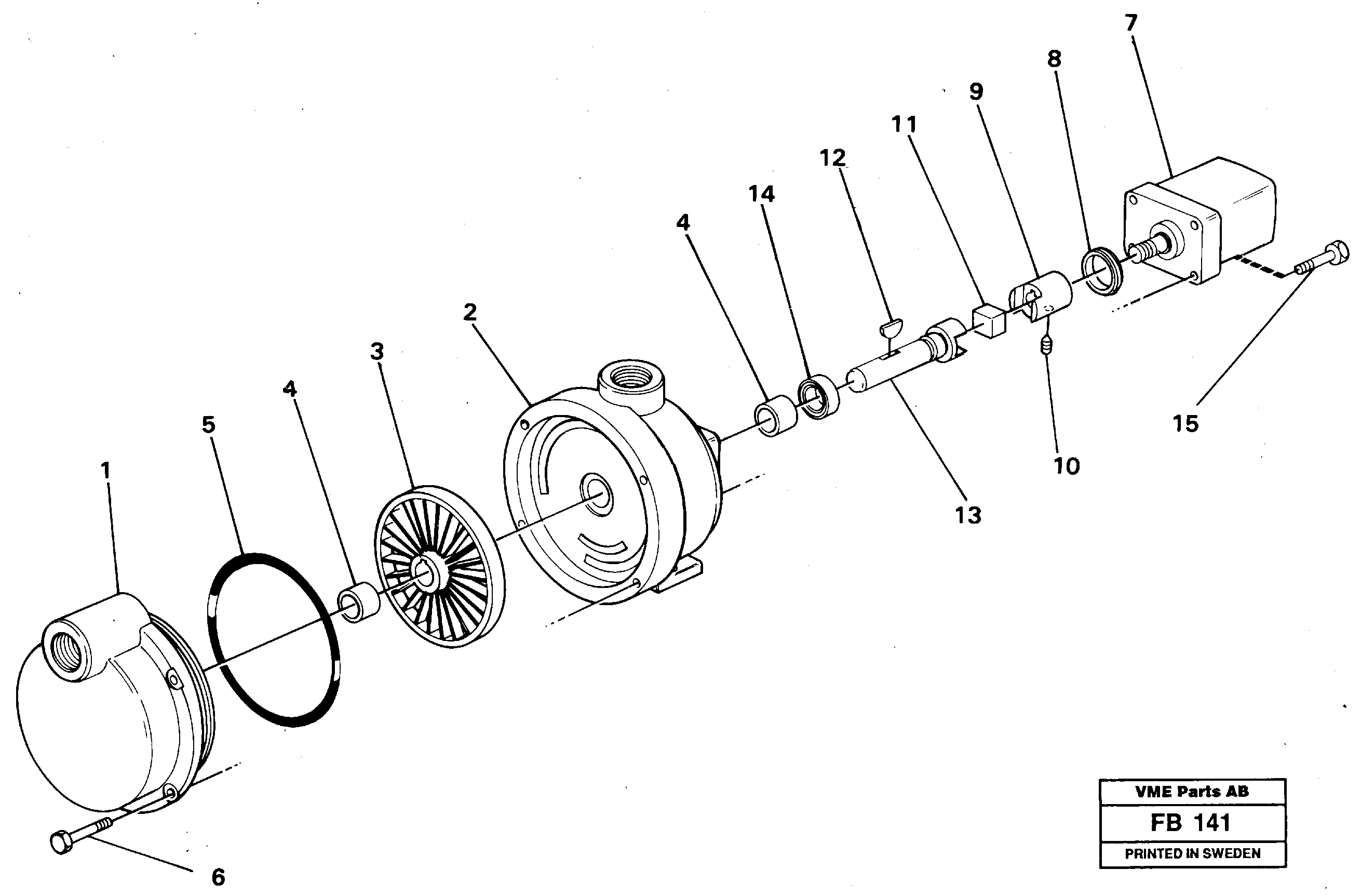 Fuel pump — volvo parts diagram