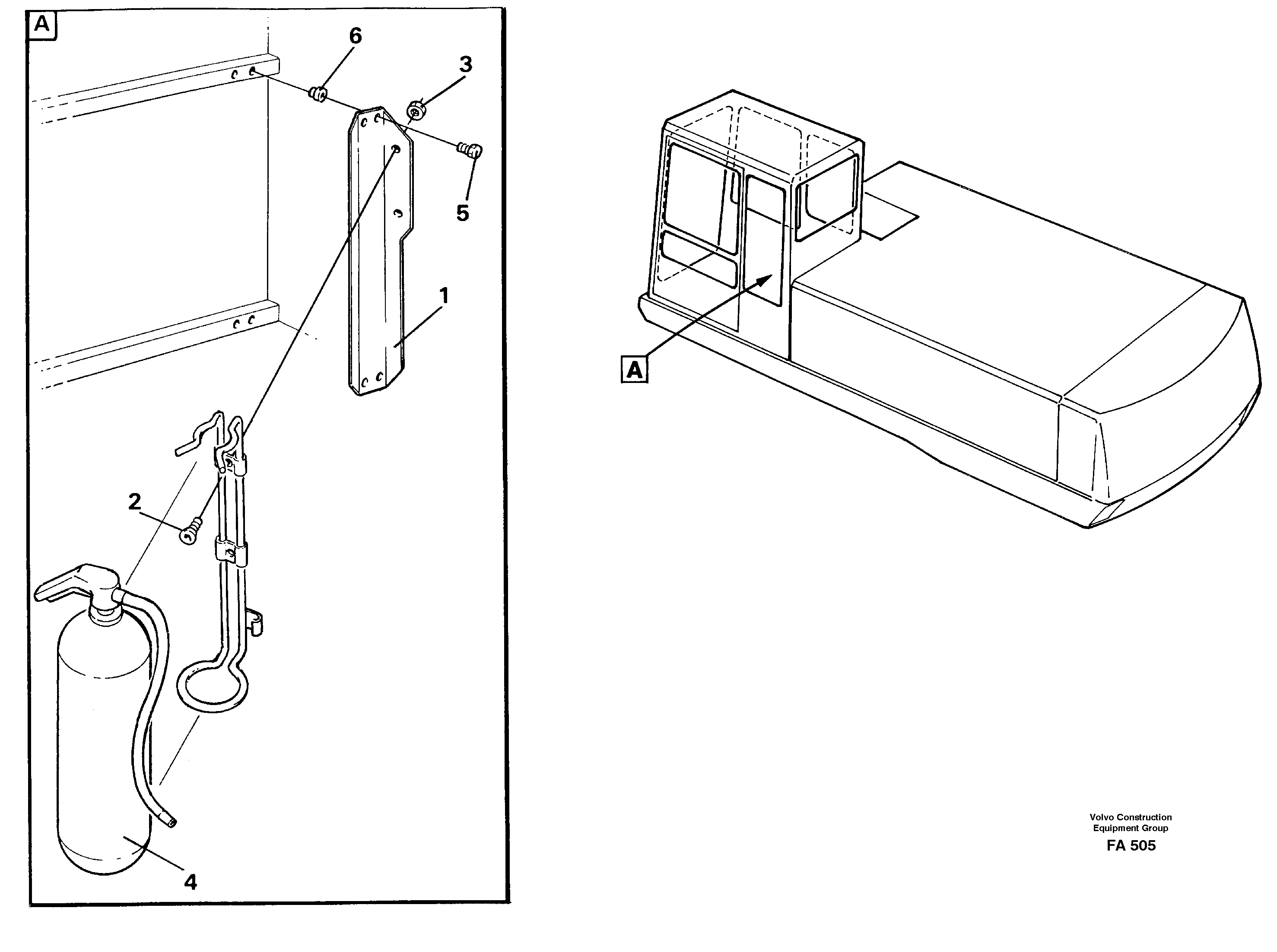 Fire extinguisher 14248861 — volvo parts diagram
