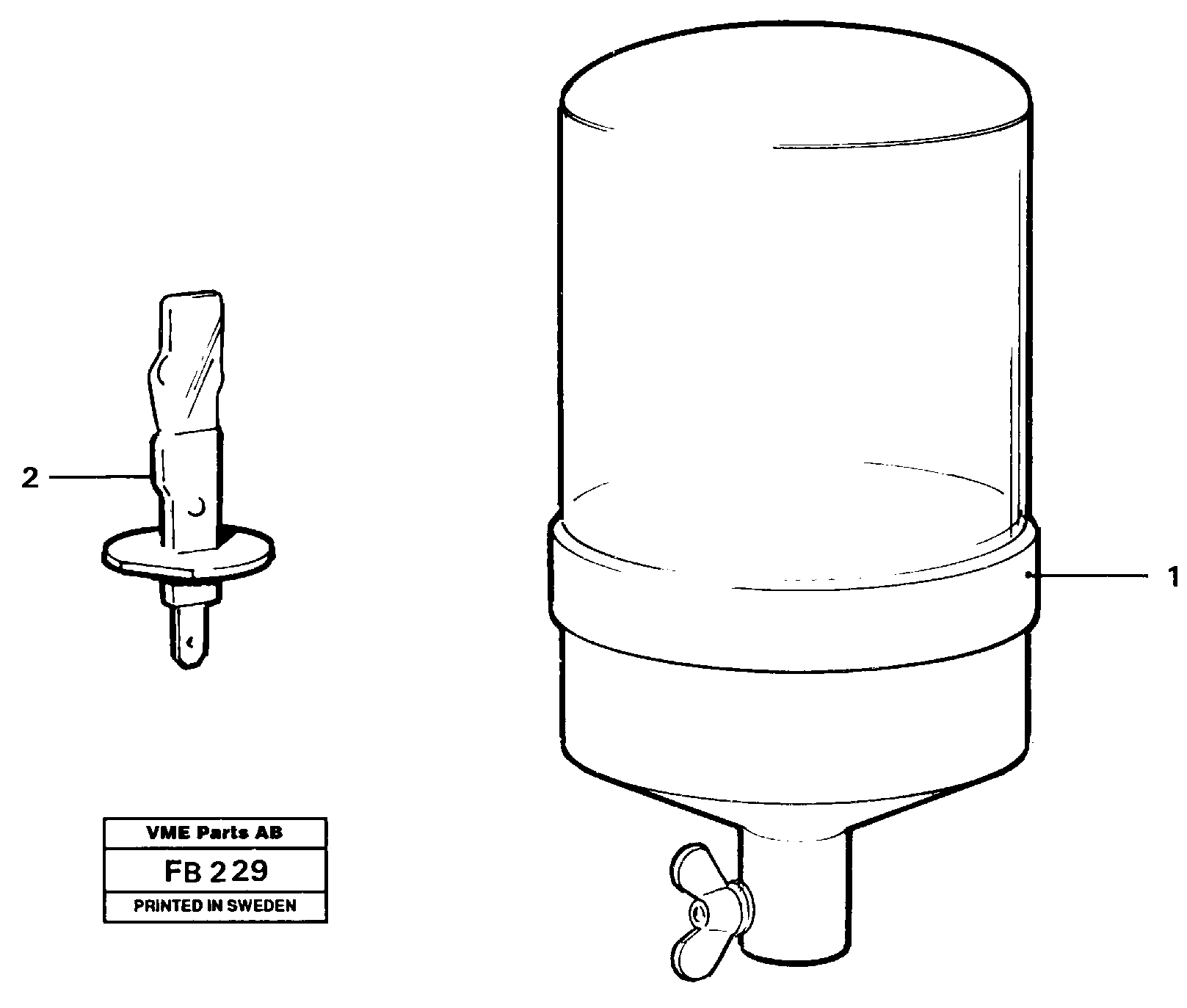 Rotating beacon — volvo parts diagram