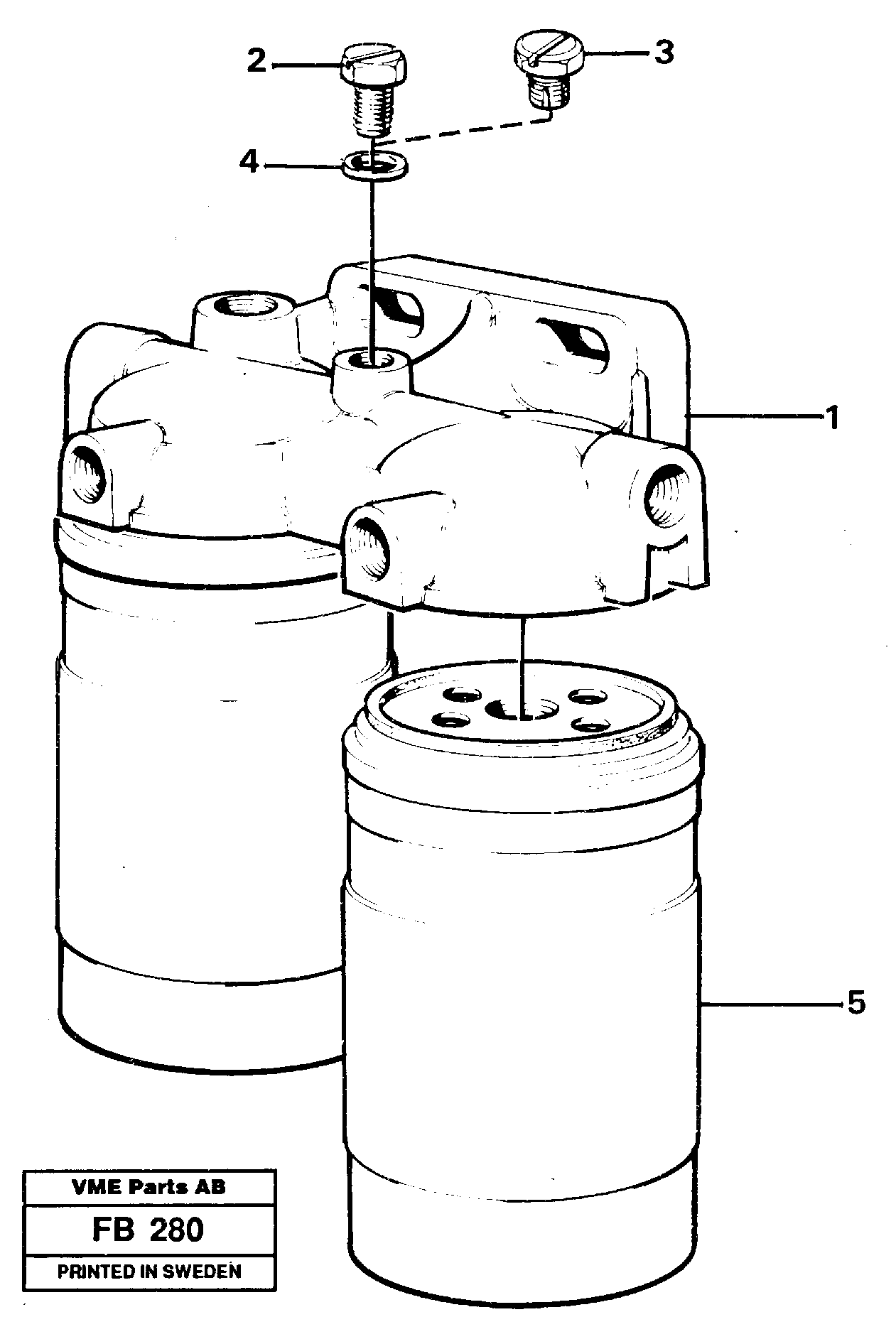 Fuel filter — volvo parts diagram