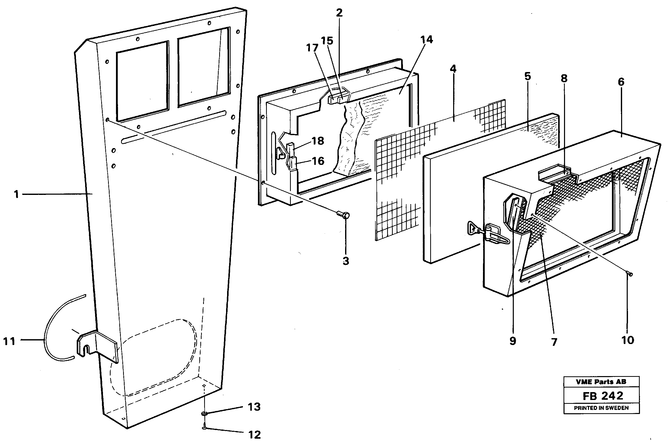 Air inlet — volvo parts diagram