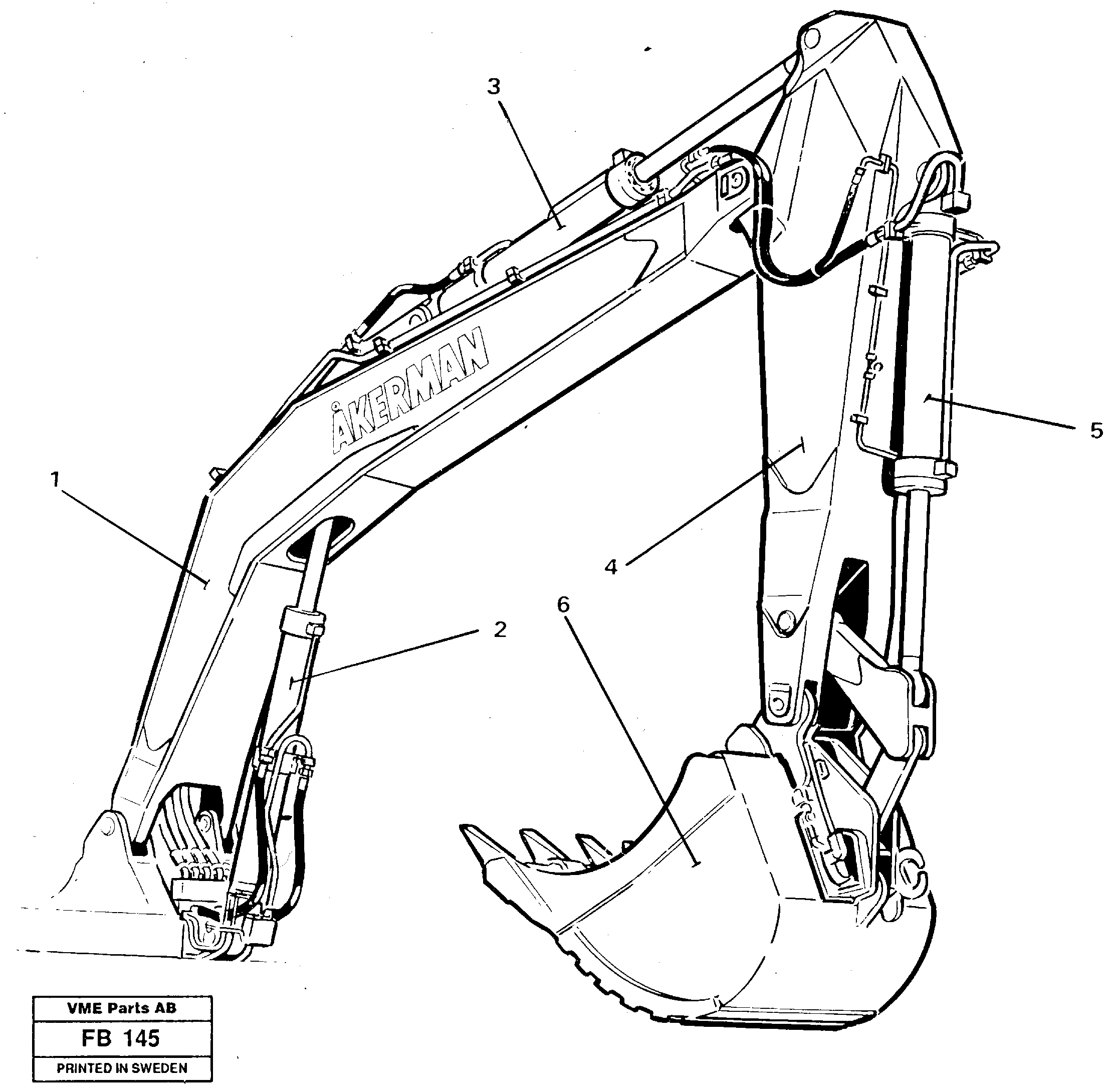 Excavator unit — volvo parts diagram