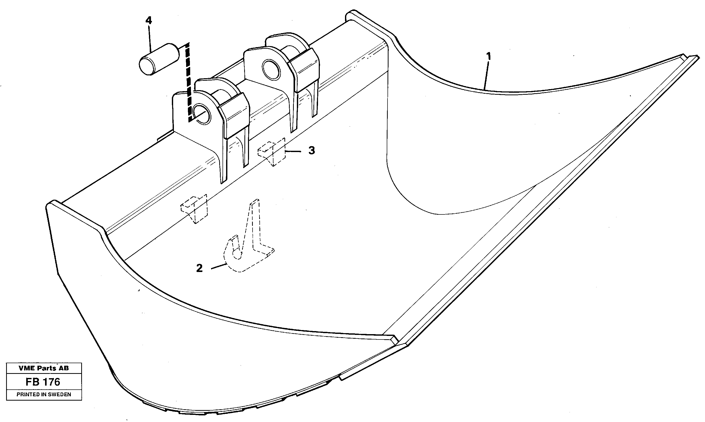Fixed slope buckets — volvo parts diagram