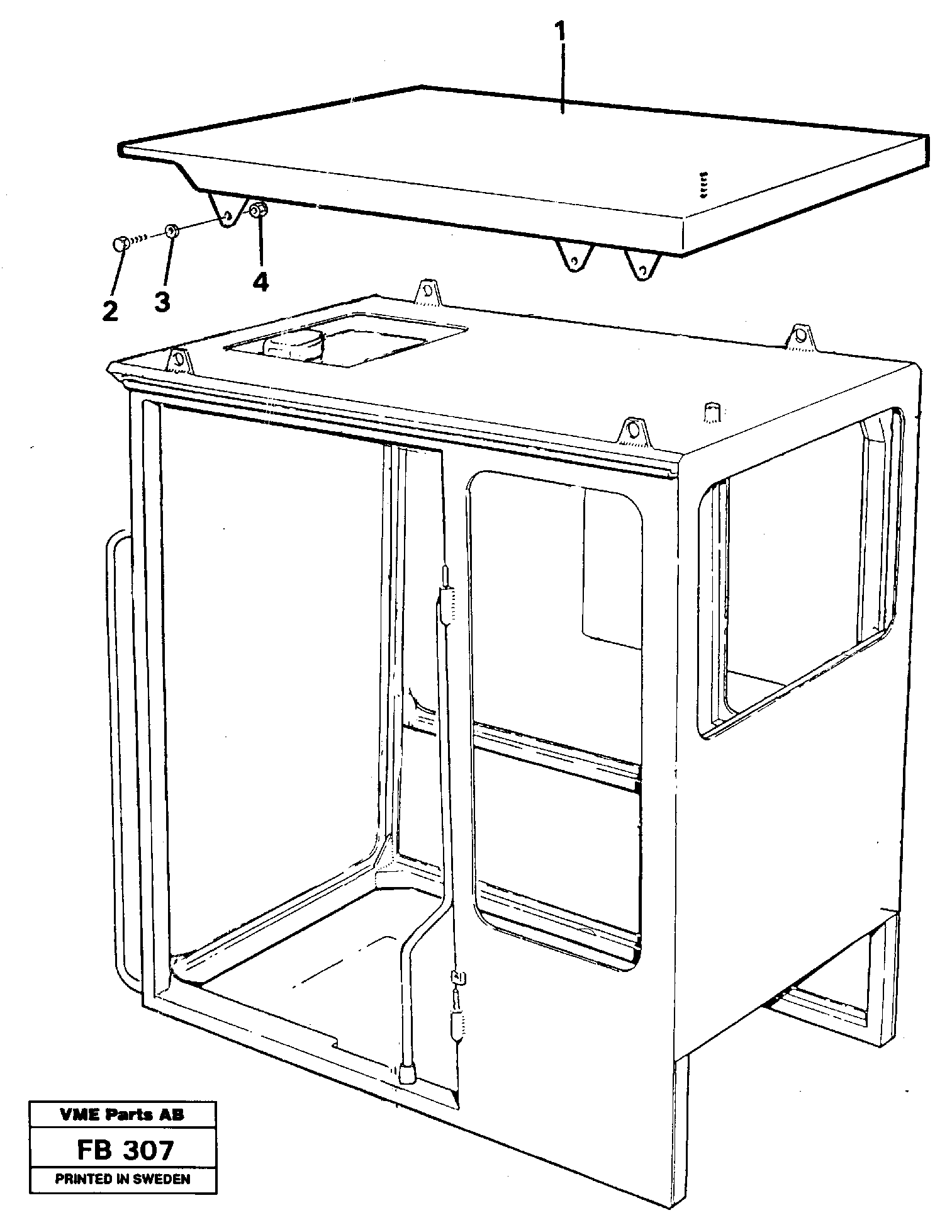 Tropic roof  14244816 — volvo parts diagram