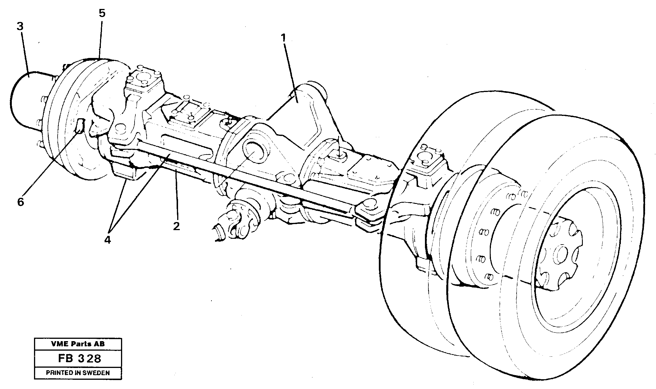 Front axle — volvo parts diagram
