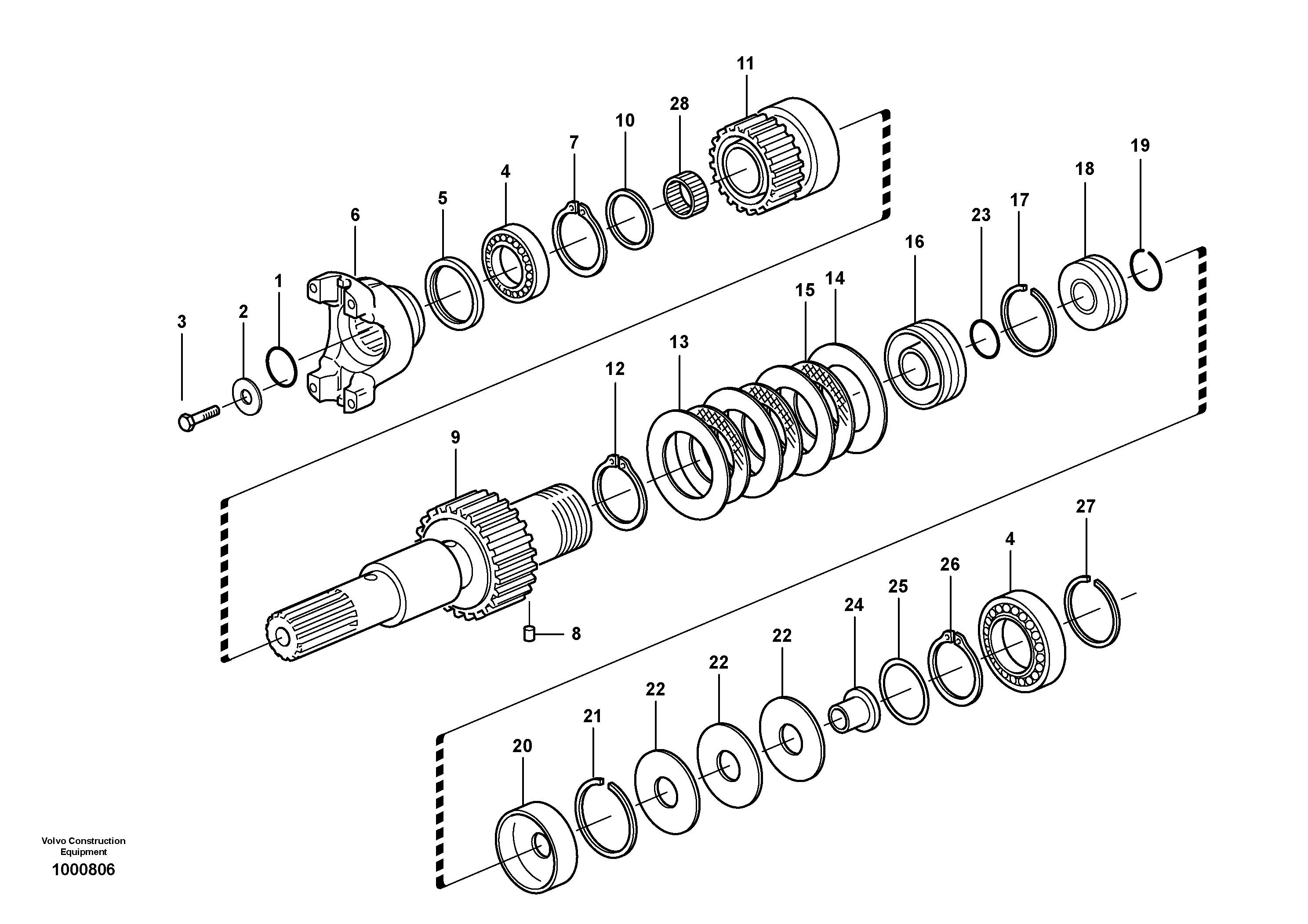 Hydraulic clutch, 4wd  11891077 — volvo parts diagram