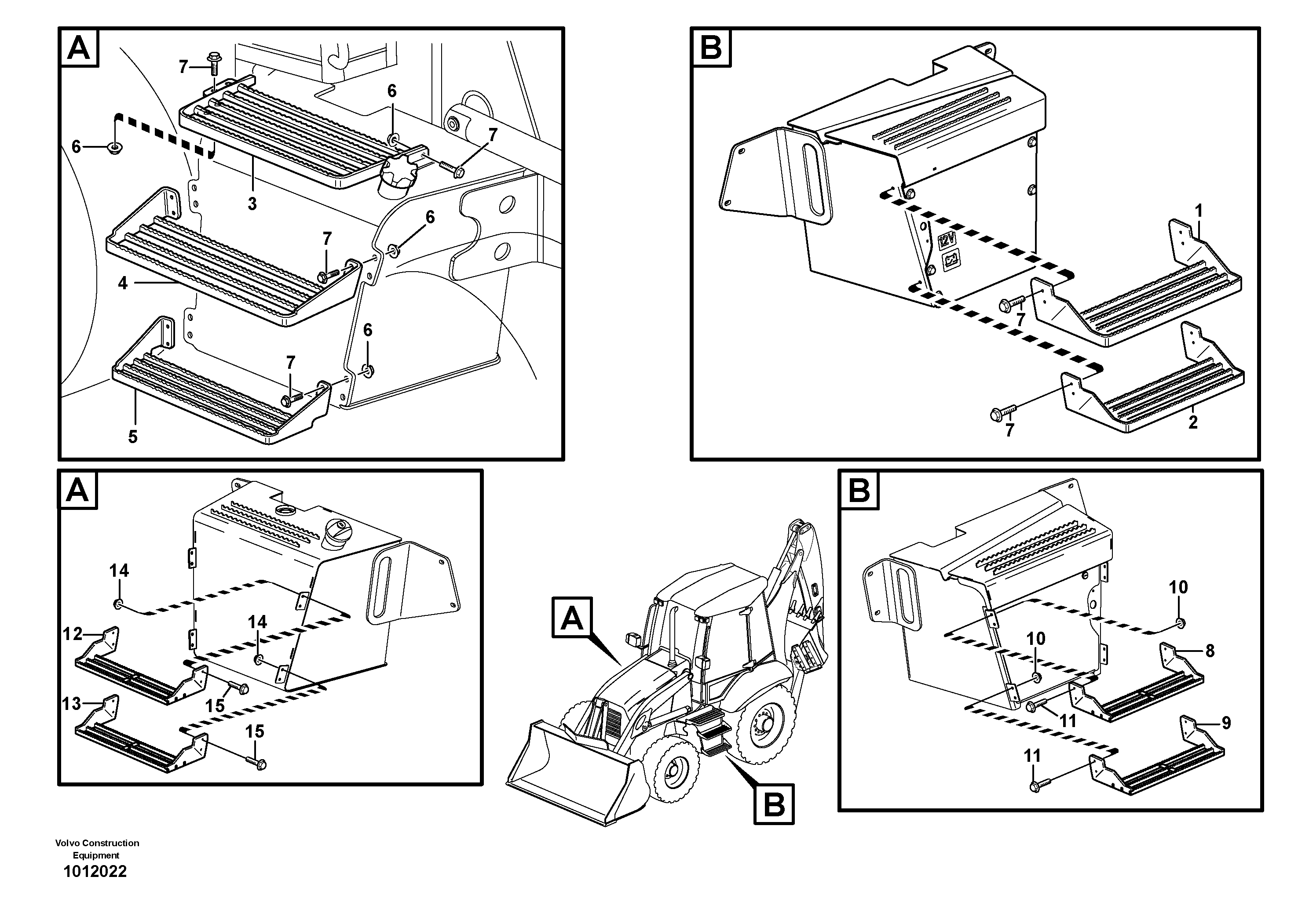 Foot step — volvo parts diagram