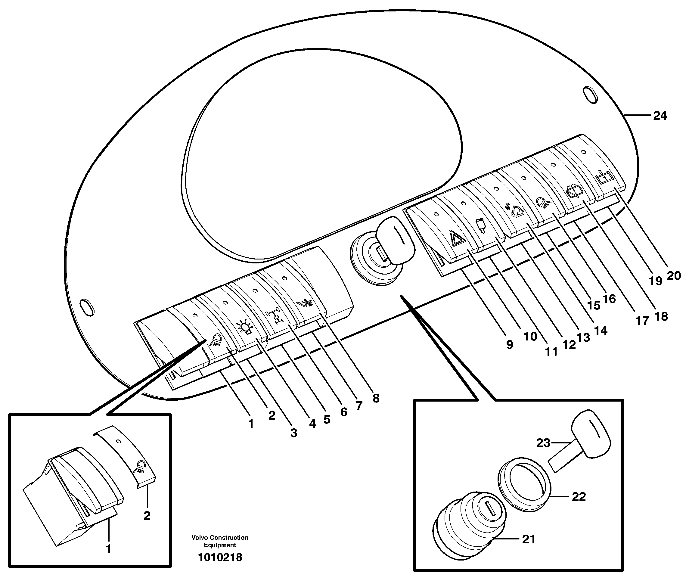 Switch  11880001 — volvo parts diagram