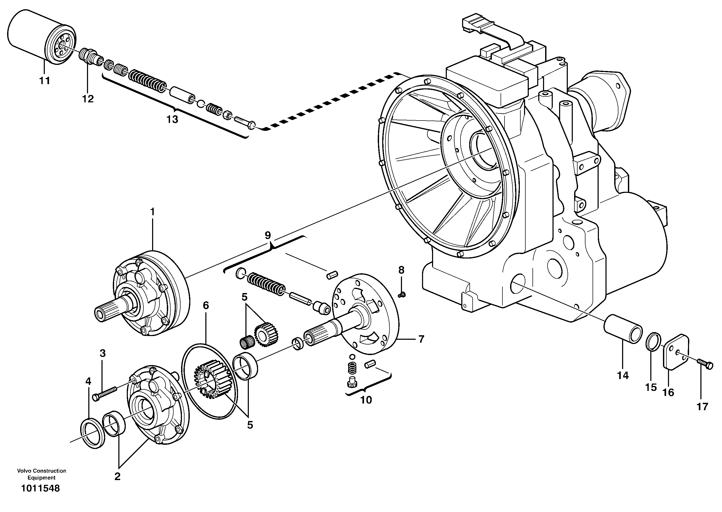 Oil pump  11891077 — volvo parts diagram