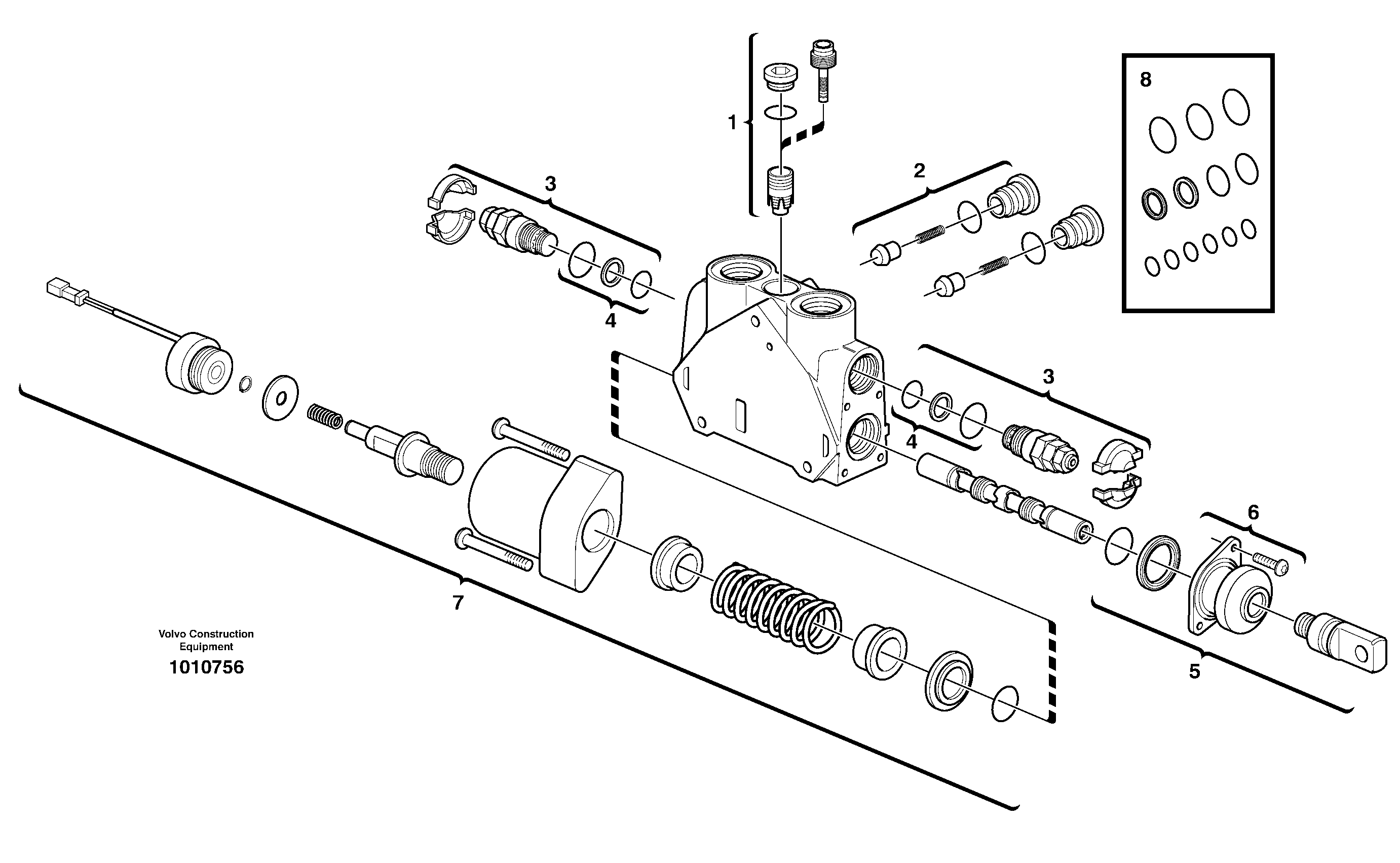 Valve section — volvo parts diagram