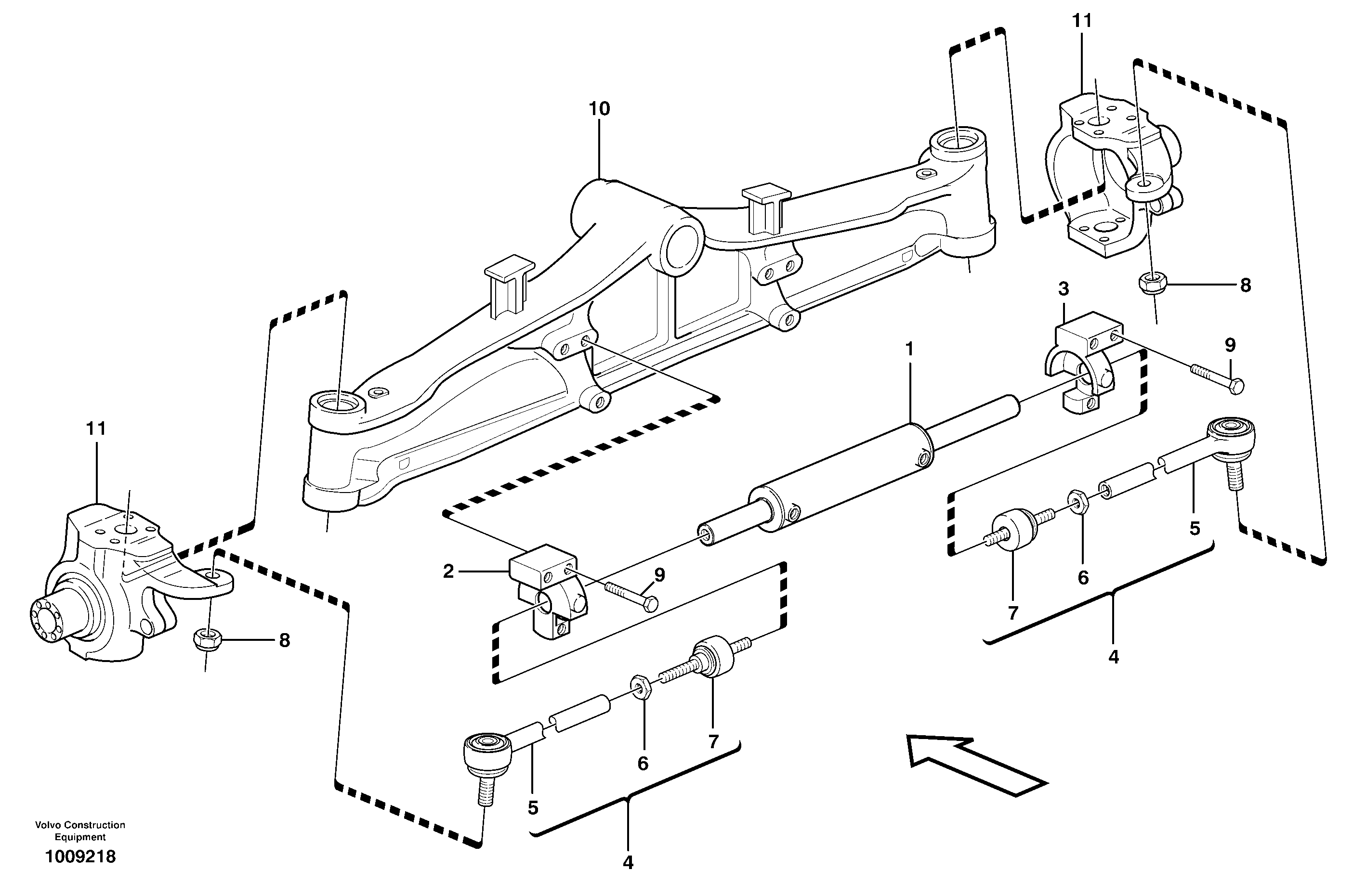Steering system  11891267, 11891275, 11891360, 11891386 — volvo parts diagram